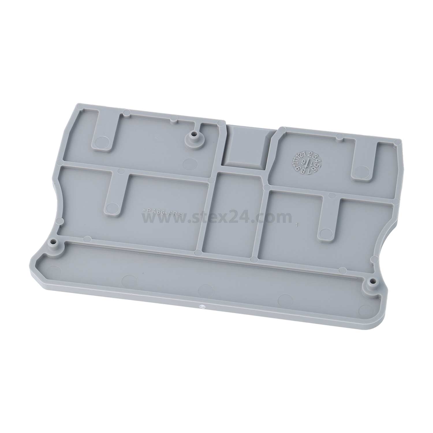 3212057 PHOENIX CONTACT End cover D-PT 10 Colour grey, Material Polyamide (PA) suitable for Feed-through terminal PT 10