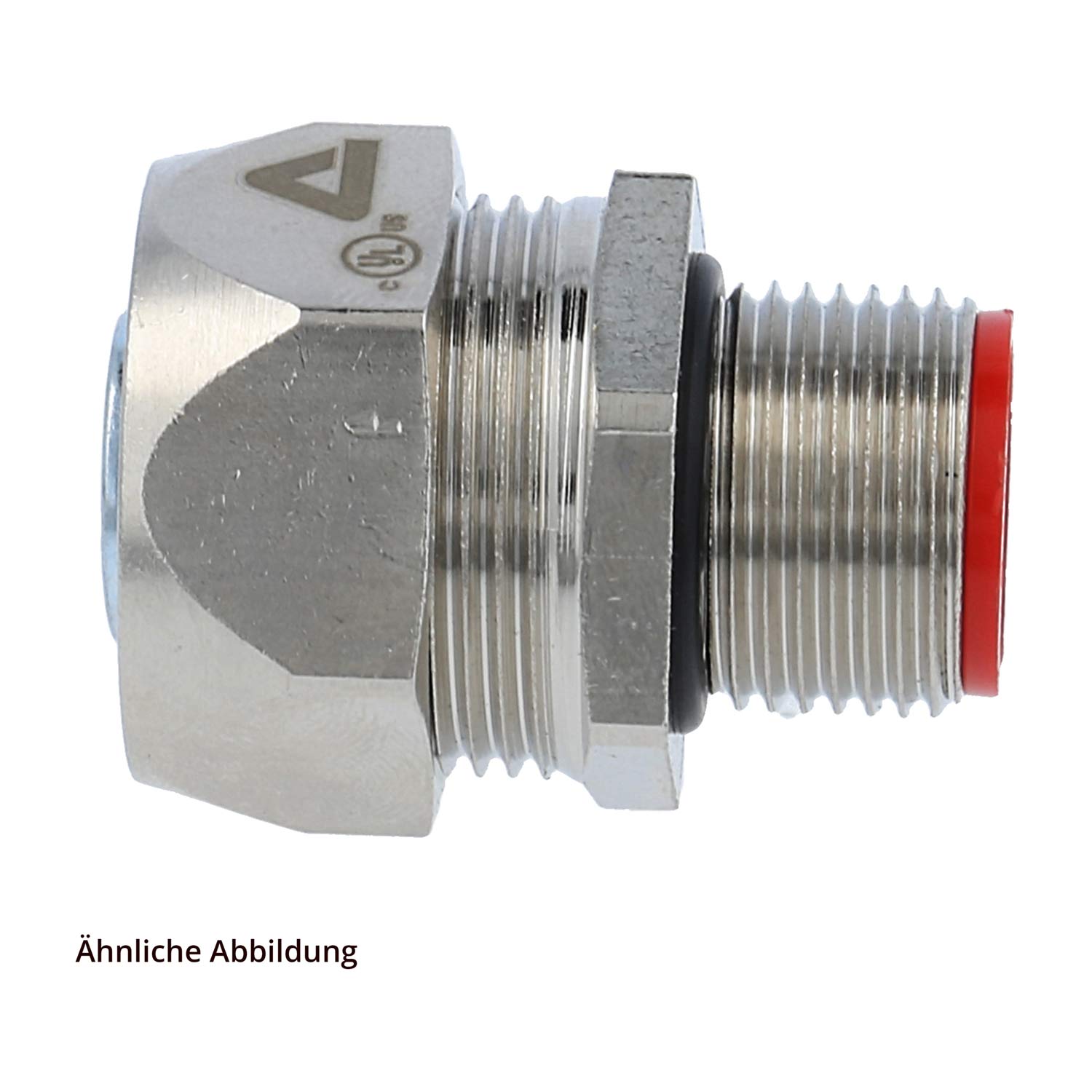 10608000021 Flexa EG-M Metal fitting straight Thread M20x1.5 for Tube outer diameter 21.0 mm - 1/2 inch for Tube inner diameter 16.0 mm