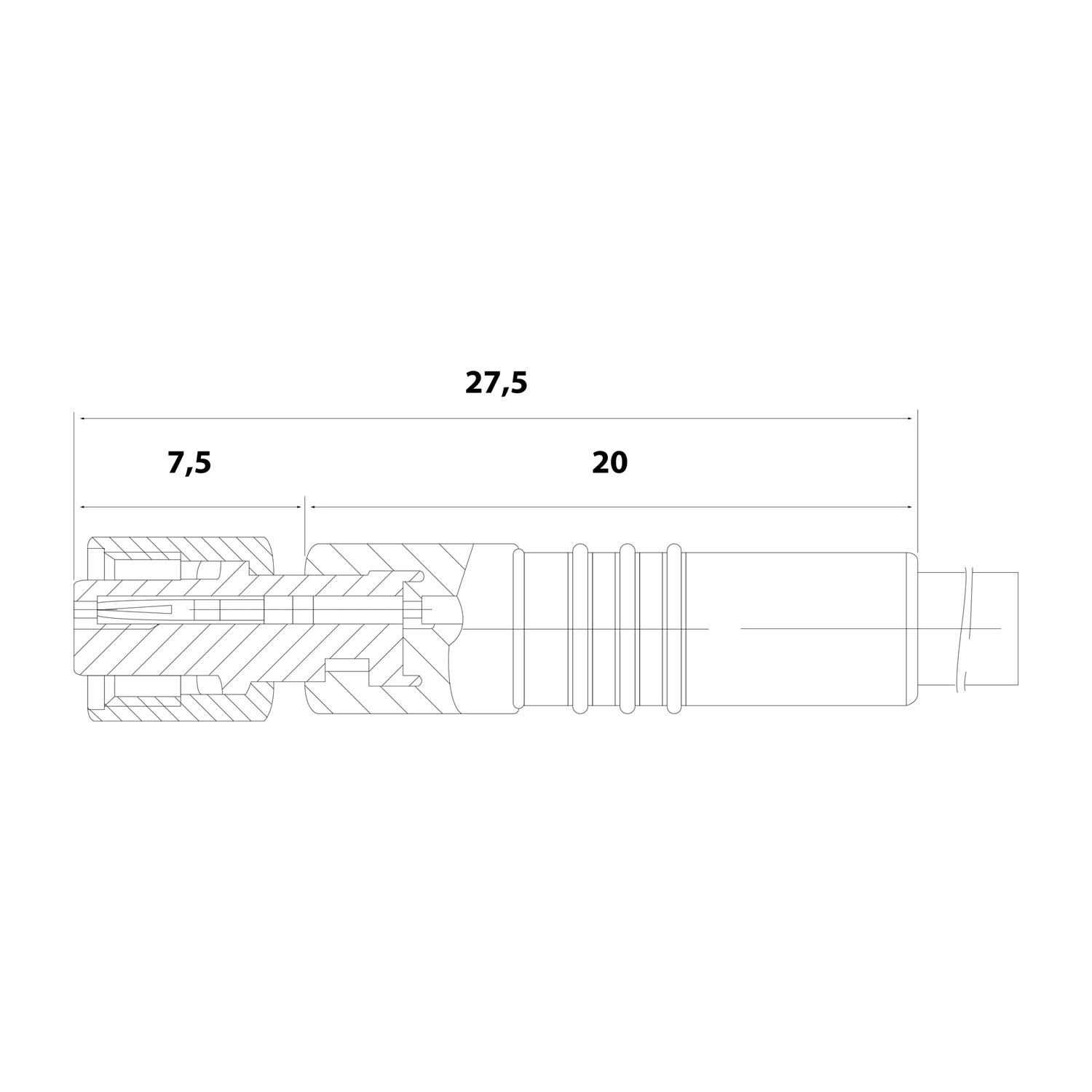 916360 Stex24 M5 Câble pour capteur PUR 3-à pôles Femelle droit compatible avec les chaînes porte-câbles A-Codage, Longueur 2,0 mètres noir profond RAL 9005, Câble Diamètre extérieur 3,0 mm