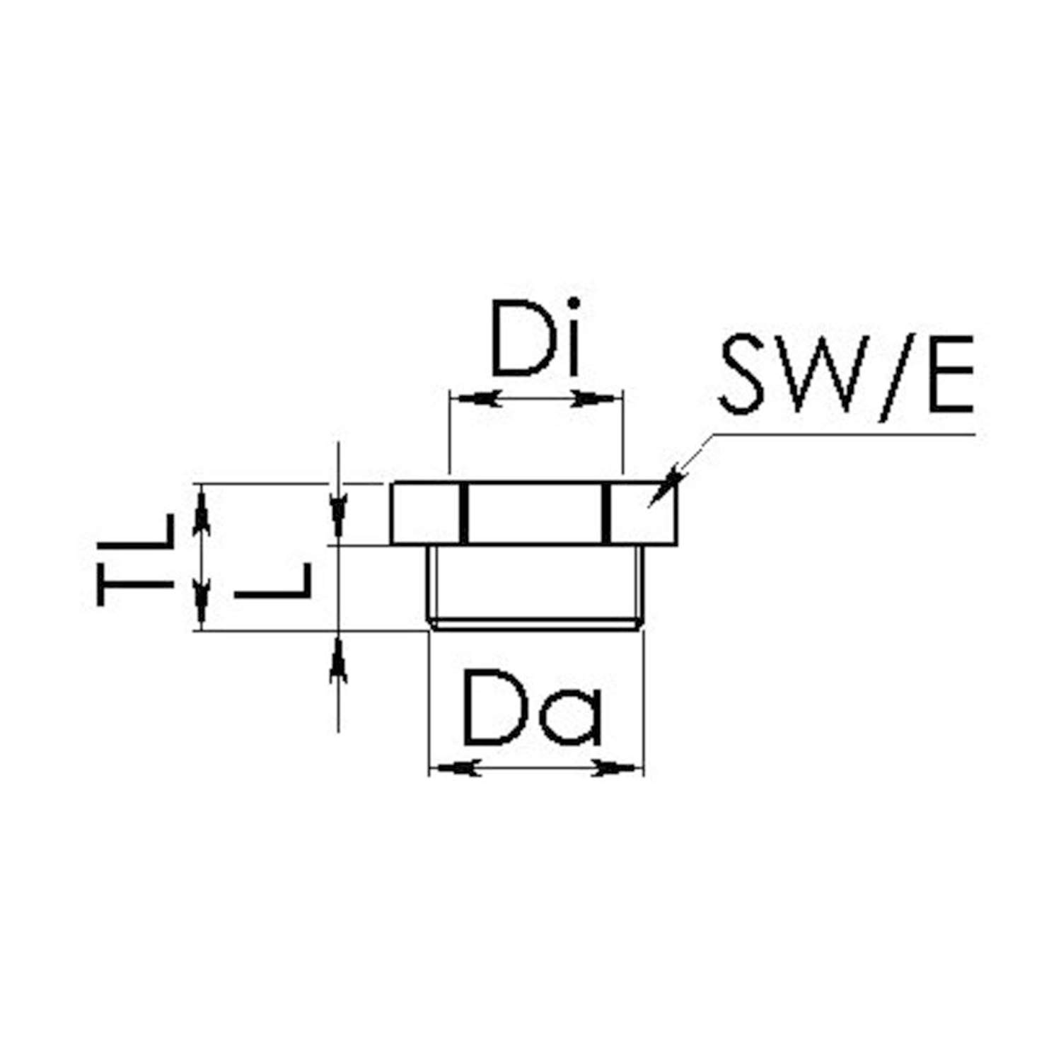 10064762 WISKA ATEX adapter PG/M from PG21x1588 at M20x1.5 flat hexagonal Polyamide (PA) II2DExtbIIICDb / II2GExebIICGb / II 2G (1.2) II 2D (21.22)