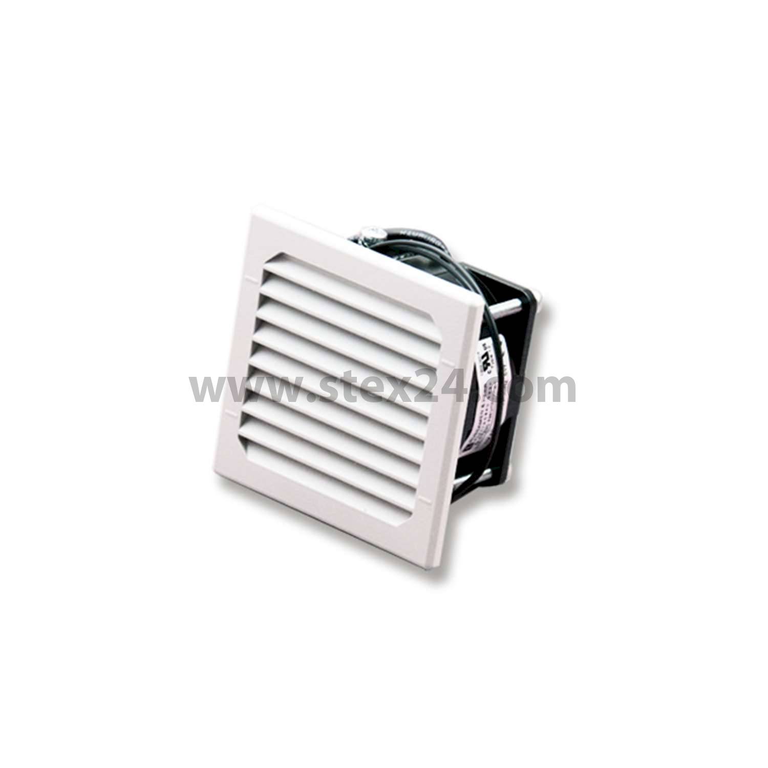 Filterlüfter EBM-Papst mit Schnappbefestigung, Serie: GV 80 11 m³/h freiblasend (mit Filtermatte P15/150S)2500/3100 U/min, 230V AC, 5W Snap-In / Schraubbefestigung