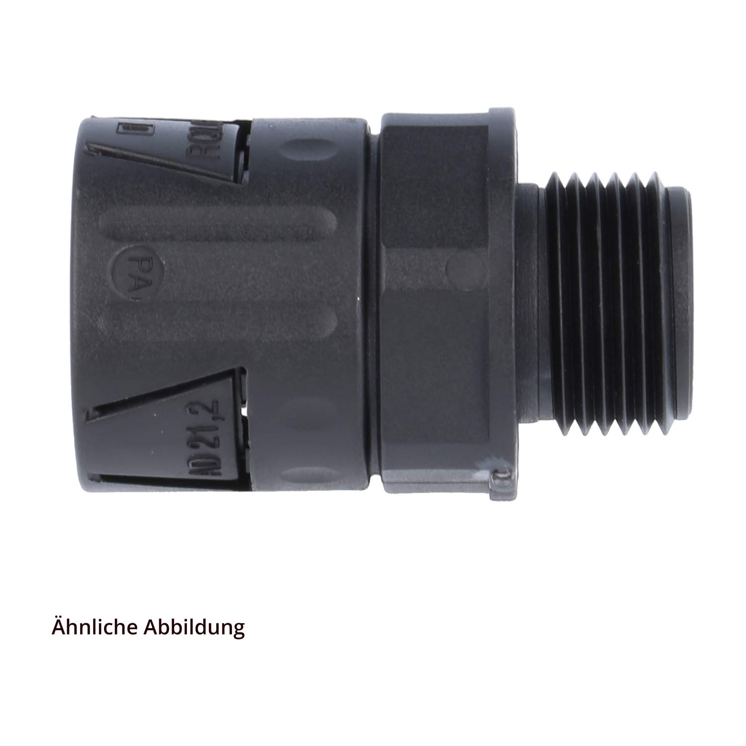 15115021220 Flexa RQLG1-M Raccord rapide droit Filetage M20x1.5 pour Diamètre extérieur de tuyau 21,2 mm à étanchéité conique avec filetage mâle