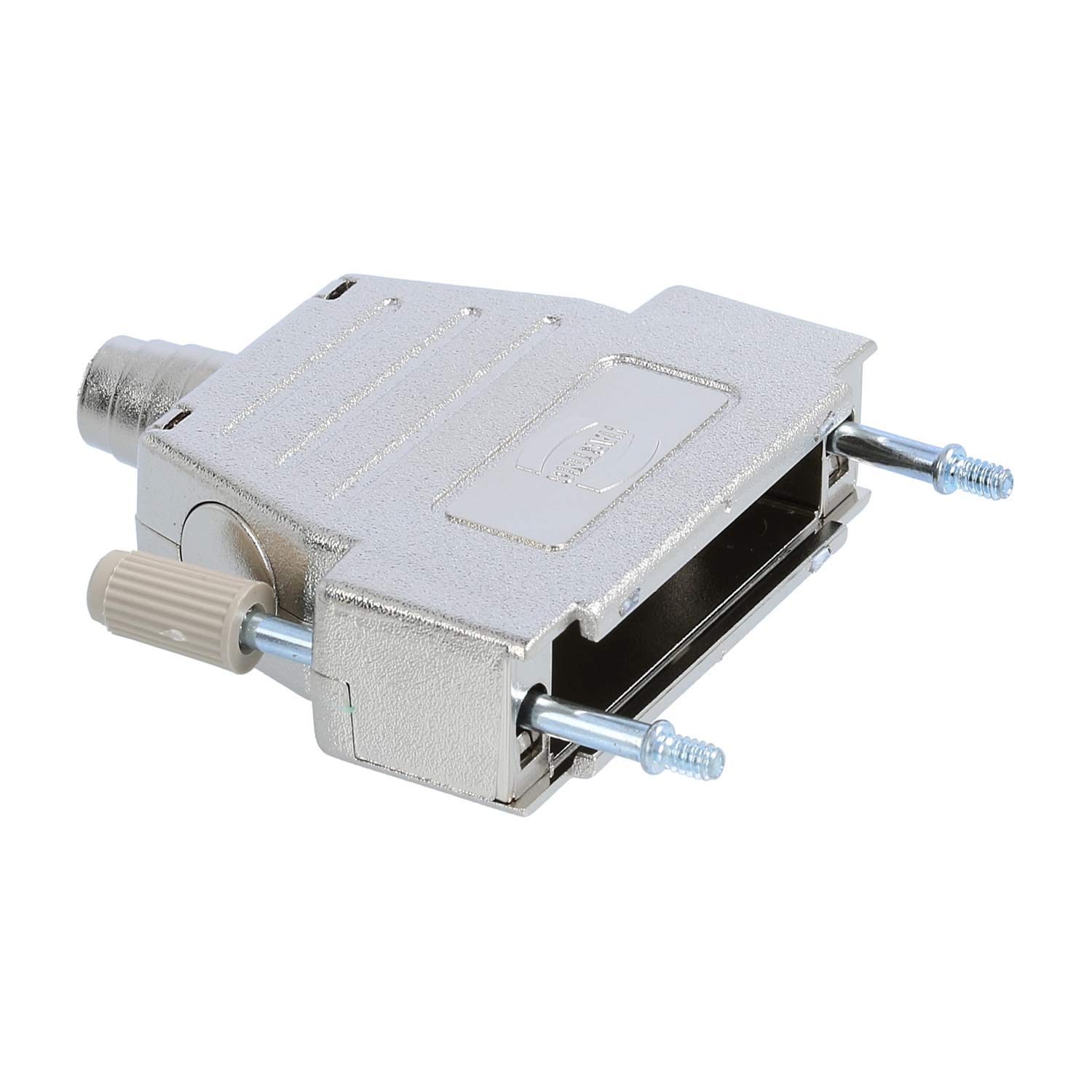 09670250435 Harting D-Sub Metallised plastic housing suitable for D-Sub insert 25-pin straight and lateral, Clamping range 3.3 mm - 11.5 mm