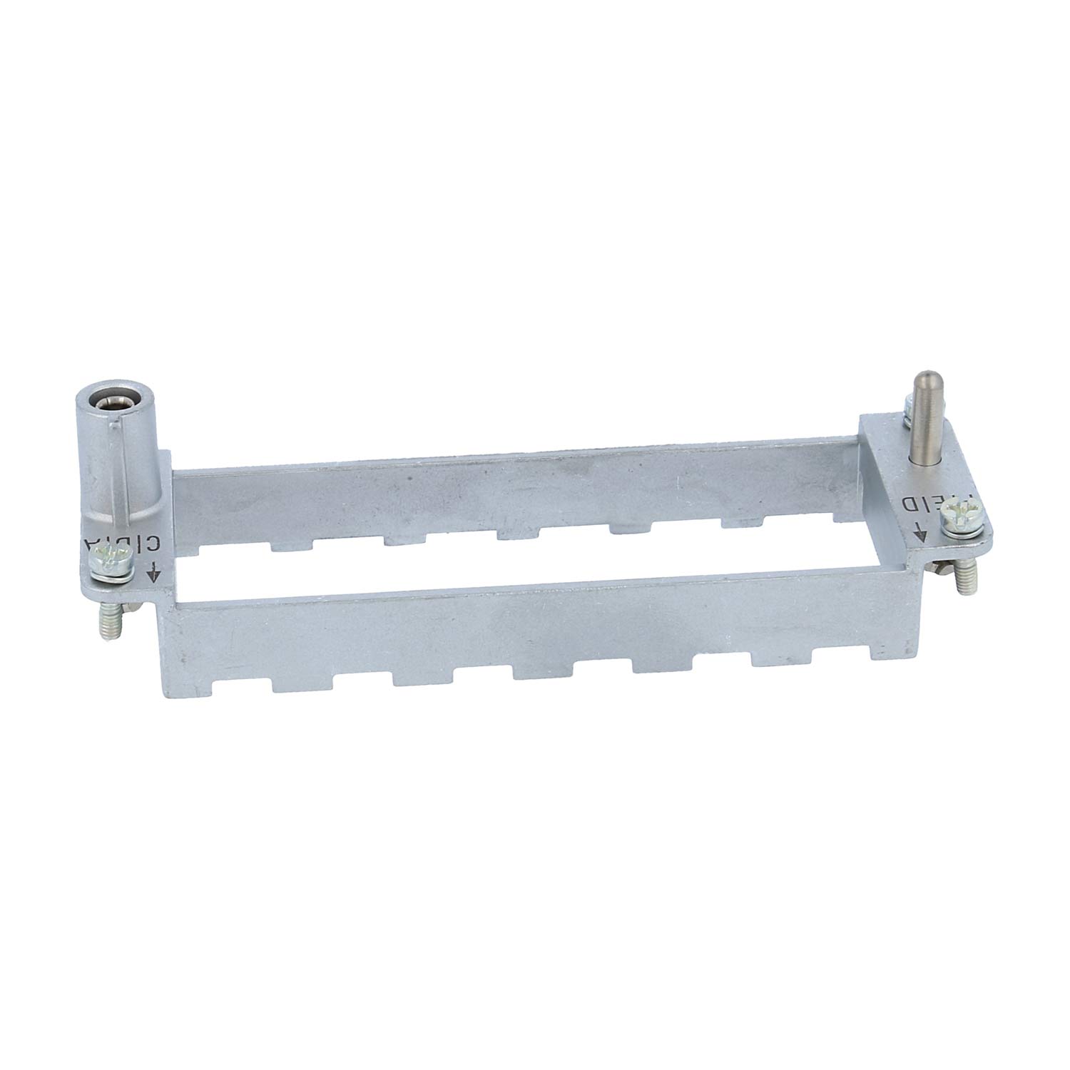 09140240301 Harting Han fixed frame (M), Size 24B Pin, for 6 modules Cross-section PE 1 mm² - 2.5 mm² / 4 mm² - 10 mm² Temperature range -40°C to 125°C