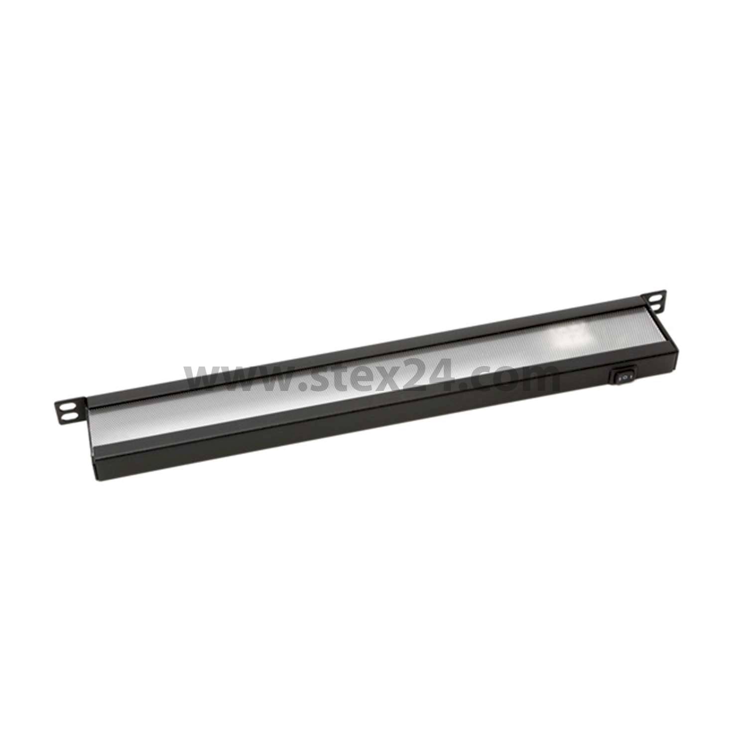 LED Datennetzleuchte für 19 Zoll Schrank, Serie ST-Serie Energieeffizienzklasse F, 10,2W, 1000 lm, 5000 K, CRI: 80 Spannung 220V - 240V, Umschalter (I-O-II)