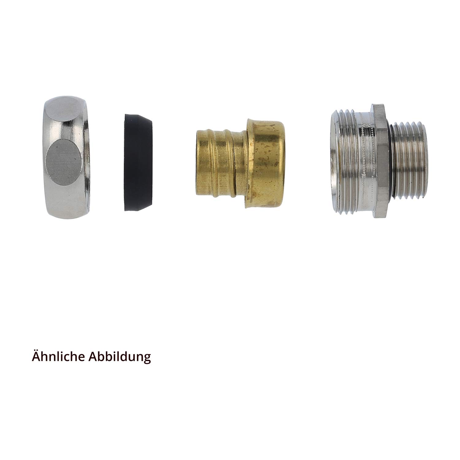 US-M Metal fitting straight Thread M20x1.5 for Tube outer diameter 21.0 mm for Tube inner diameter 18.0 mm