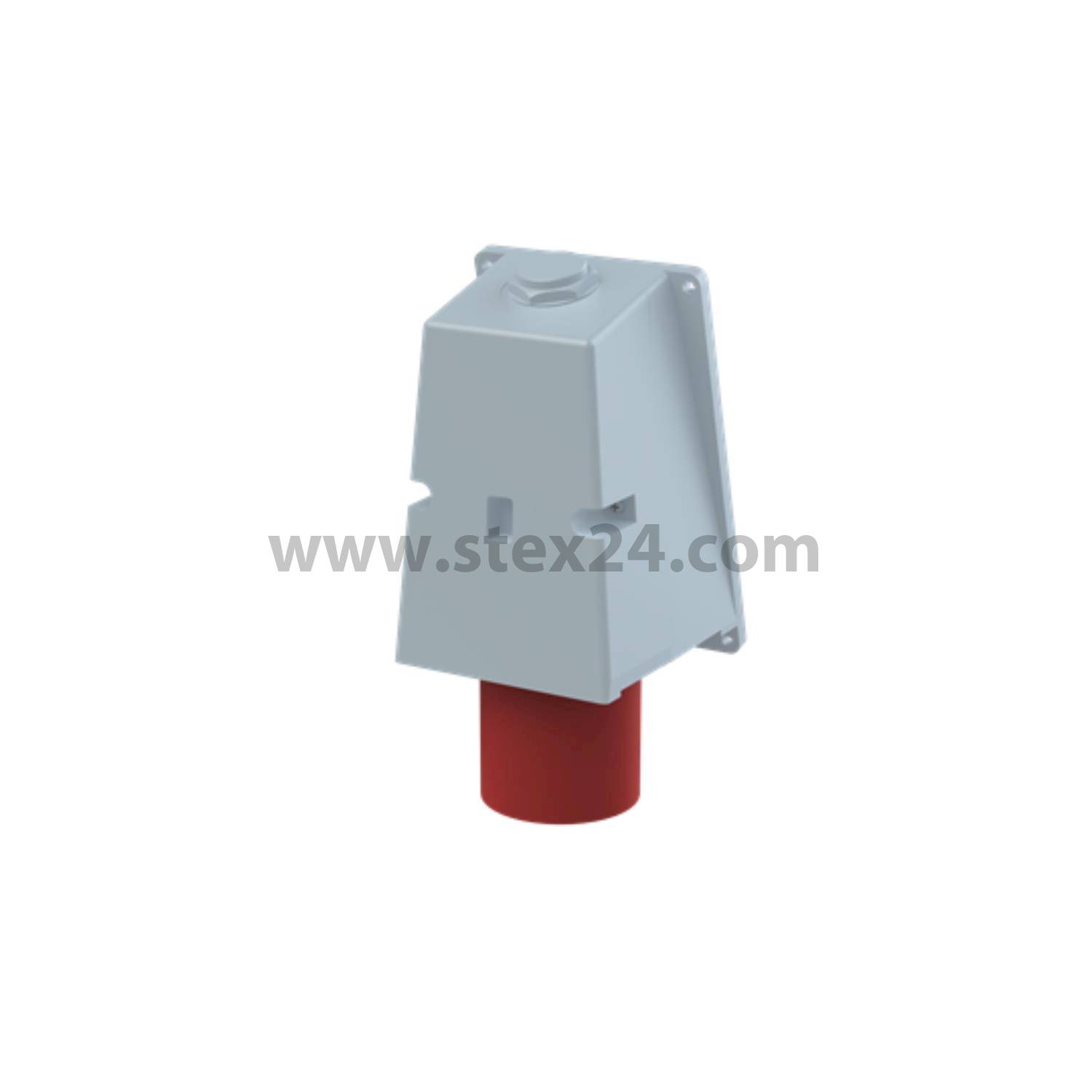 2CMA167566R1000 Amphenol 63 ampères Connecteur mural CEE 5 pôles (3P+N+PE) Mâle, Codage 6h rouge 200/346 V jusqu’à 240/415 V Fréquence 50 et 60 Hz