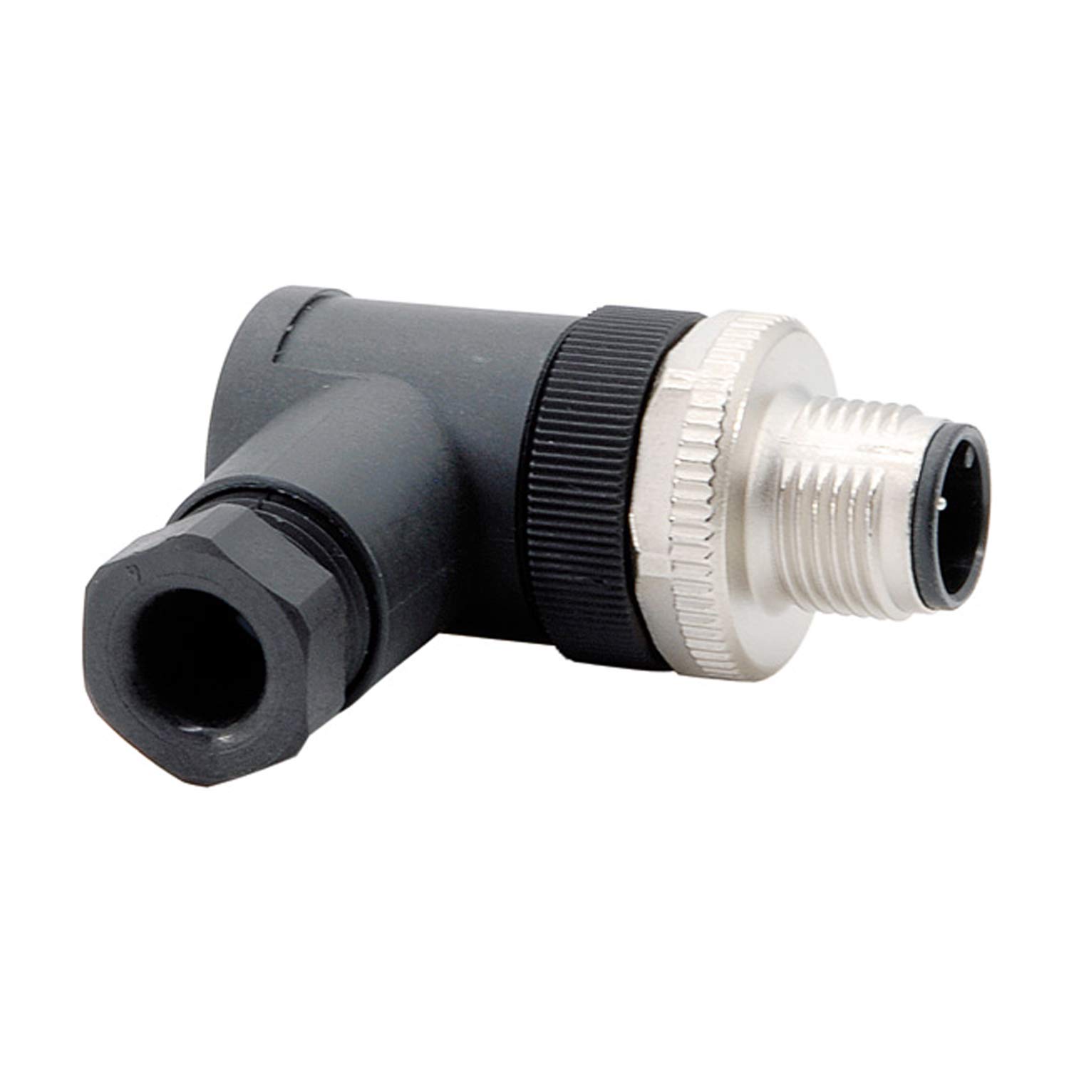 M12 Sensor connector angled Pin Screw connection, Number of poles 3-pole Cable outlet sideways, Clamping range 4.0 mm - 6.0 mm