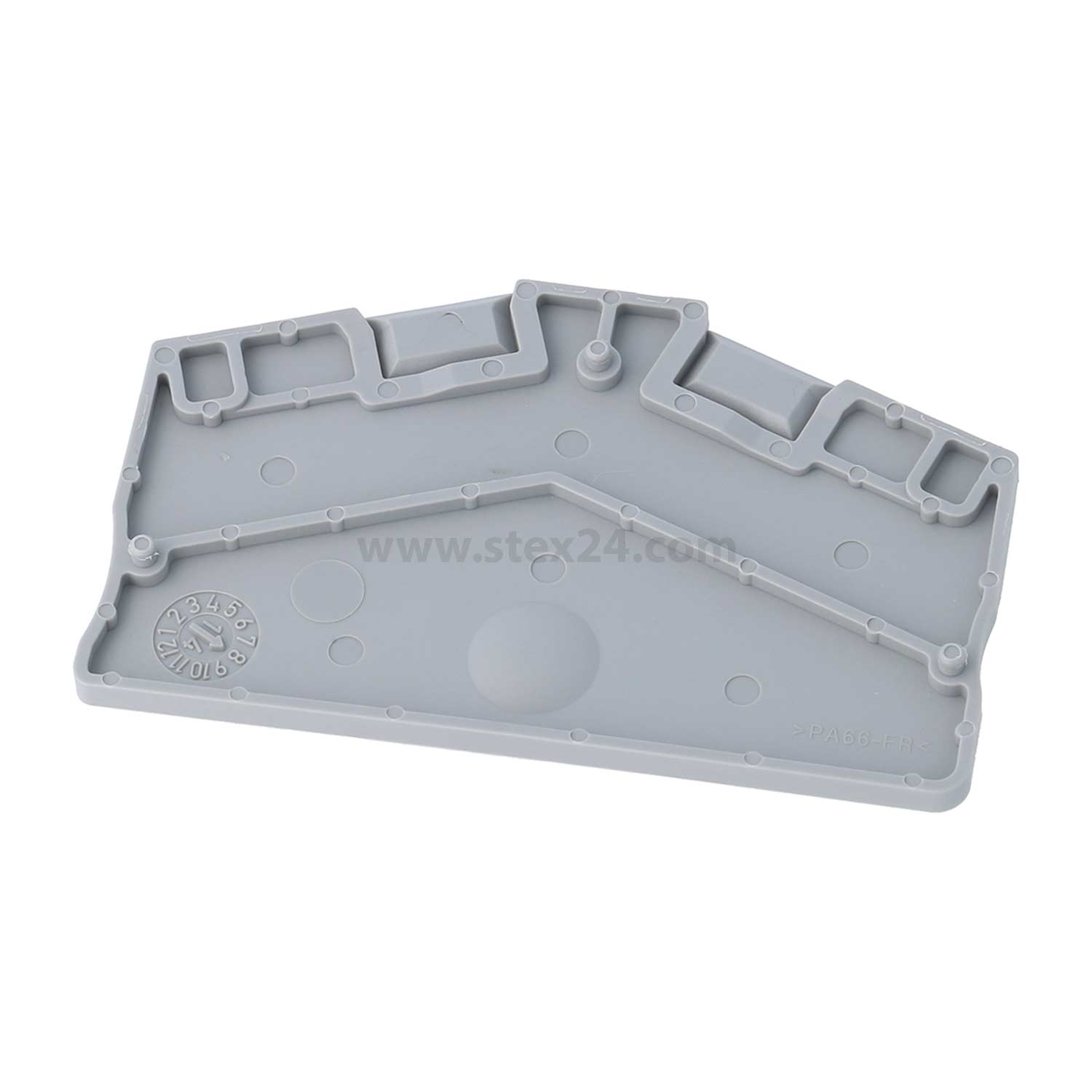 3214576 PHOENIX CONTACT End cover D-PTS 1.5/S Colour grey, Material Polyamide (PA) suitable for Feed-through terminal PTS 1.5/S