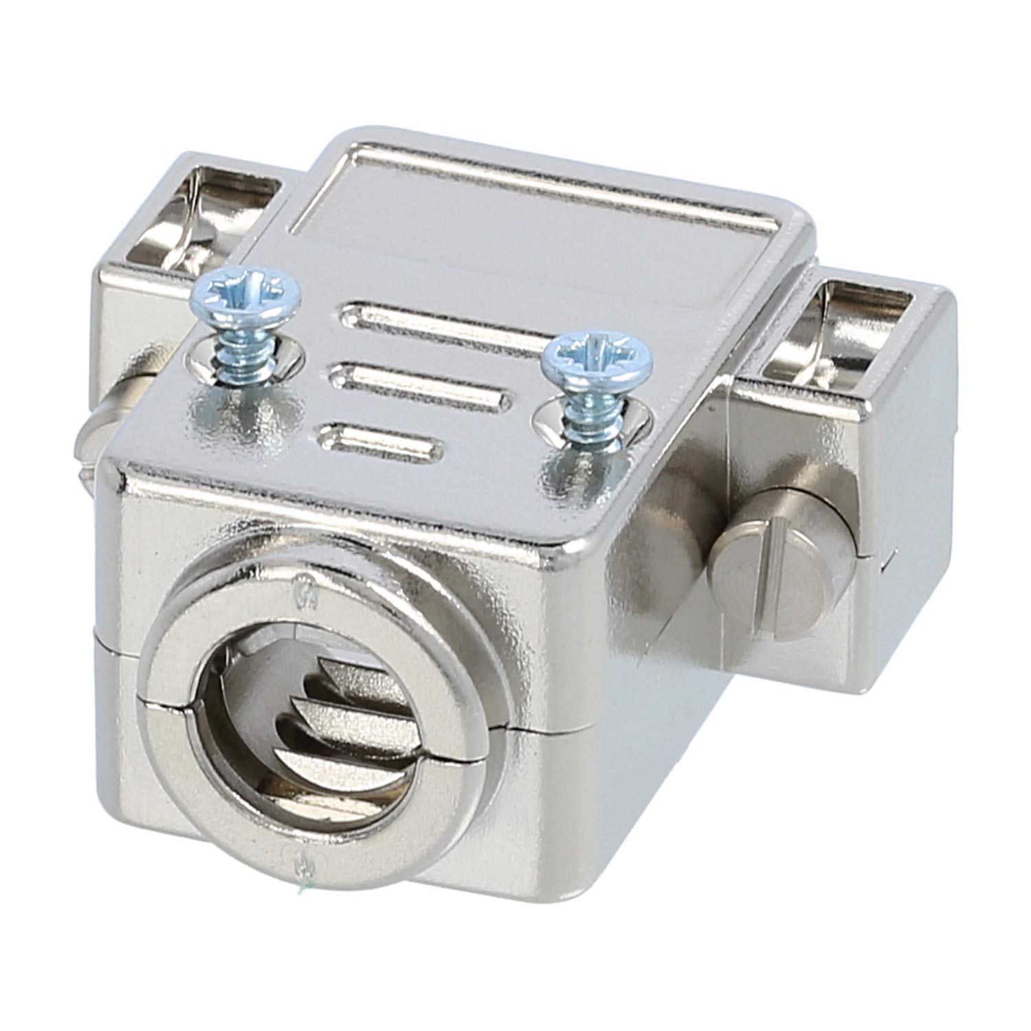 09670090443 Harting D-Sub Metallised plastic housing suitable for D-Sub insert 9-pin, 15-pin (HD) straight, Clamping range 1.5 mm - 7.5 mm