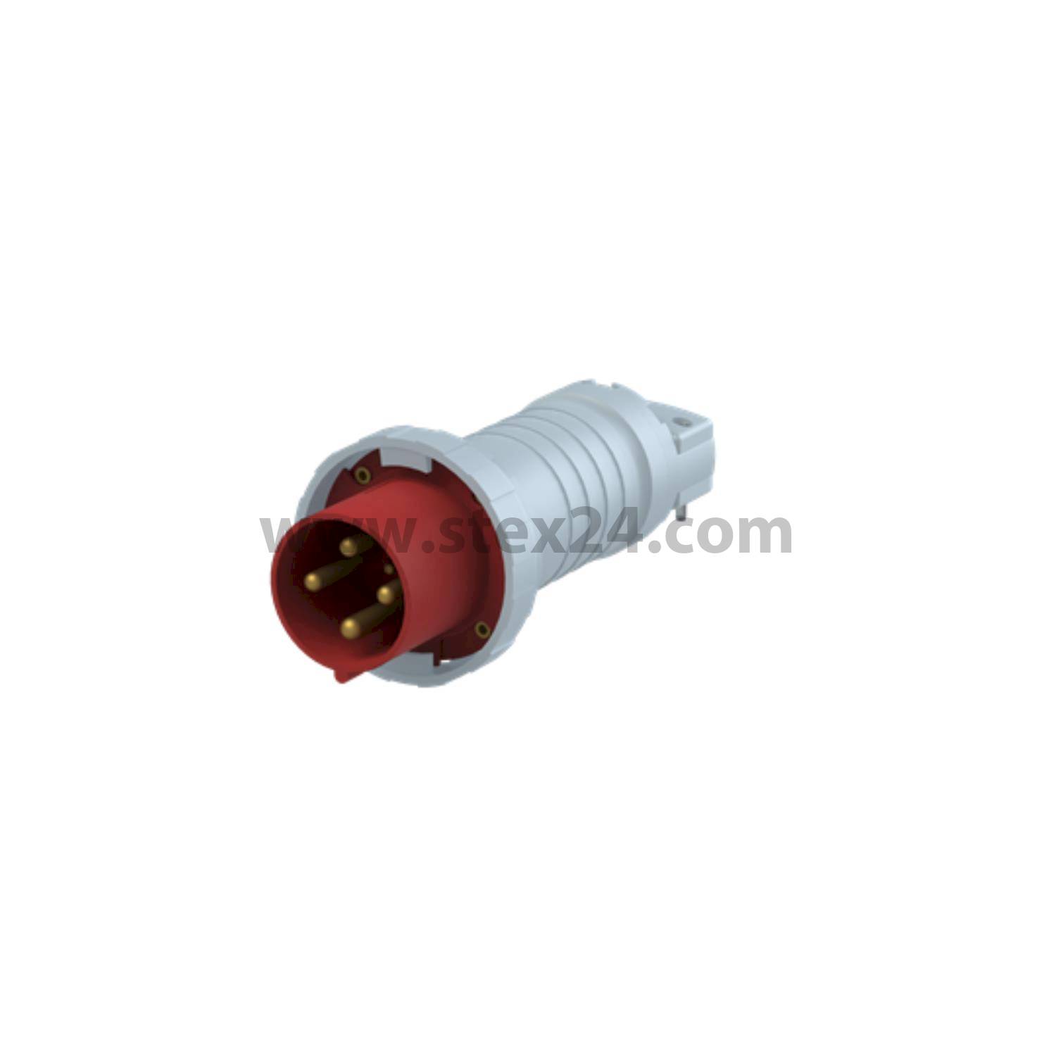2CMA166816R1000 Amphenol 125 ampere CEE plug connector 4-pole (3P+PE) Pin, Coding 6h red 380/415V Frequency 50 and 60Hz