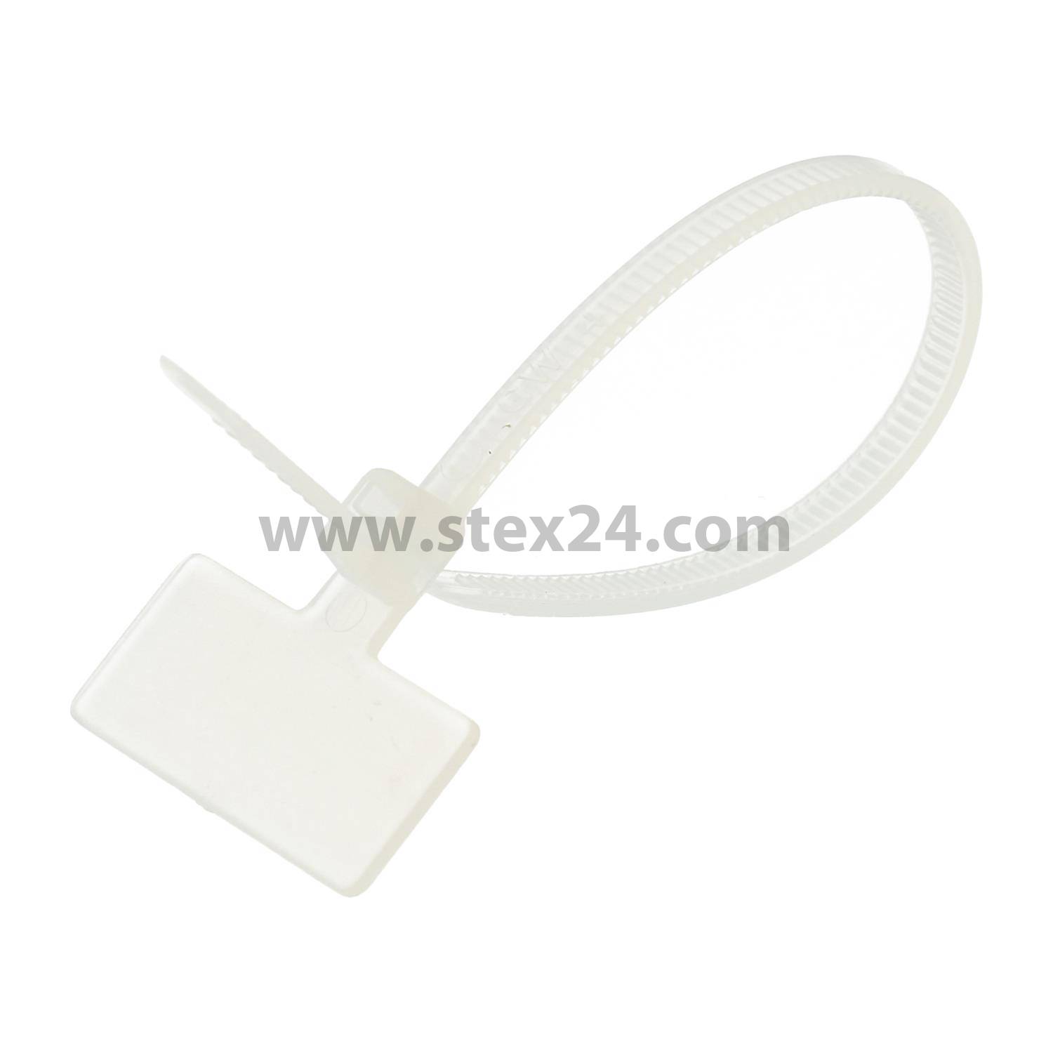 Marking ties with labelling field crosswise PU 100 unit Dimensions L/W/H 98.0 mm x 2,5mm, Colour nature