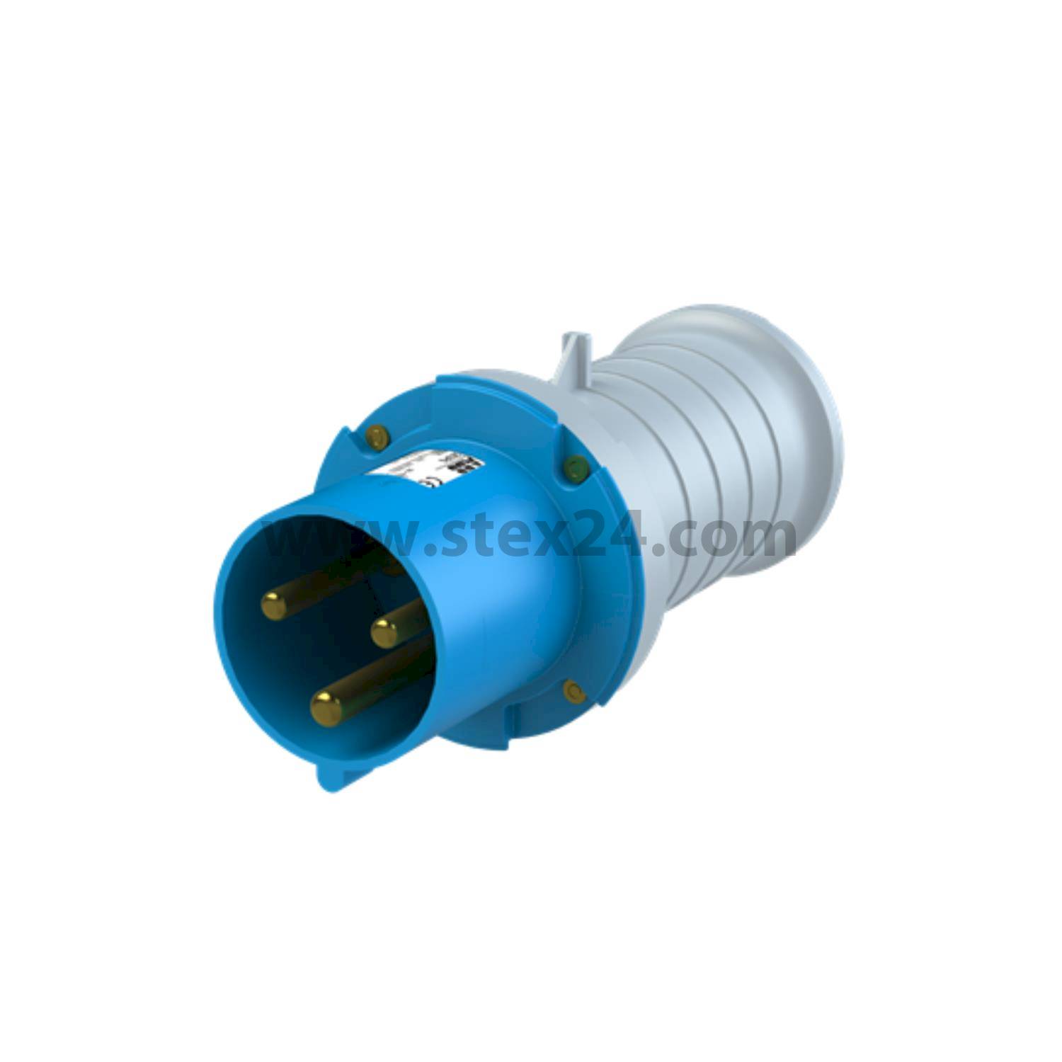2CMA166742R1000 Amphenol 63 ampères Connecteurs CEE 3 pôles (2P+PE) Mâle, Codage 6h bleu 200/250 V Fréquence 50 et 60 Hz
