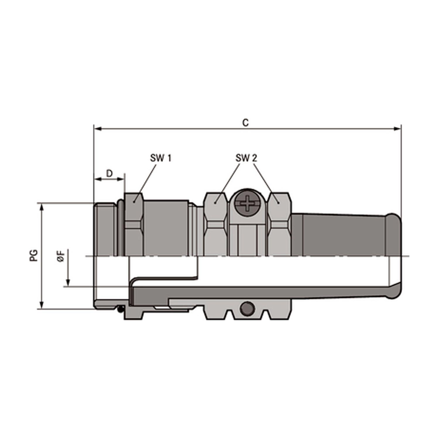 52005340 LAPP-SKINDICHT Presse-étoupe avec protection contre la flexion CEM PG16x1.41 laiton (CuZn) nickelé Longueur de filetage 6,5 mm