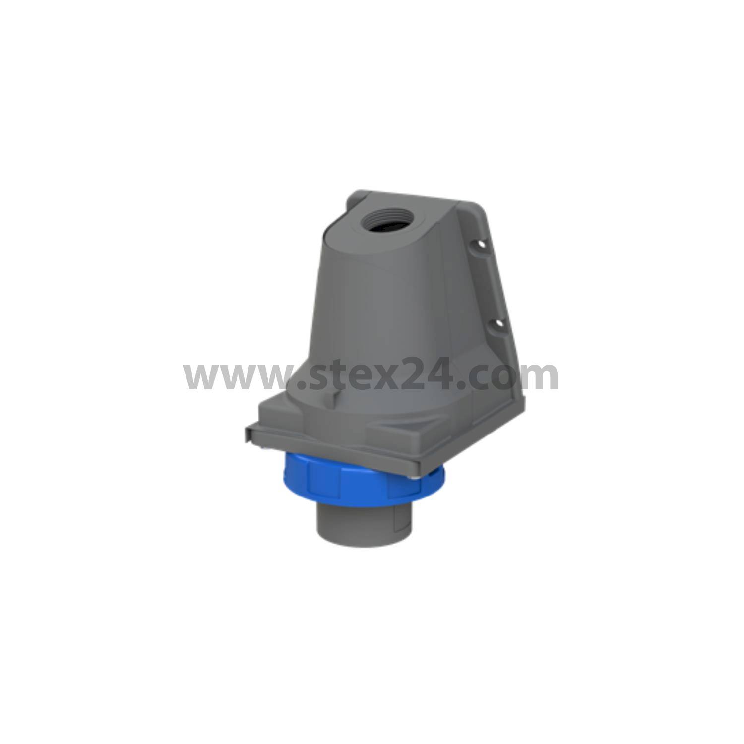 2CMA101166R1000 Amphenol 16 Ampere CEE Wandsteckverbinder 3-polig (2P+PE) Stift, Kodierung 6h blau 200/250V Frequenz 50 und 60Hz