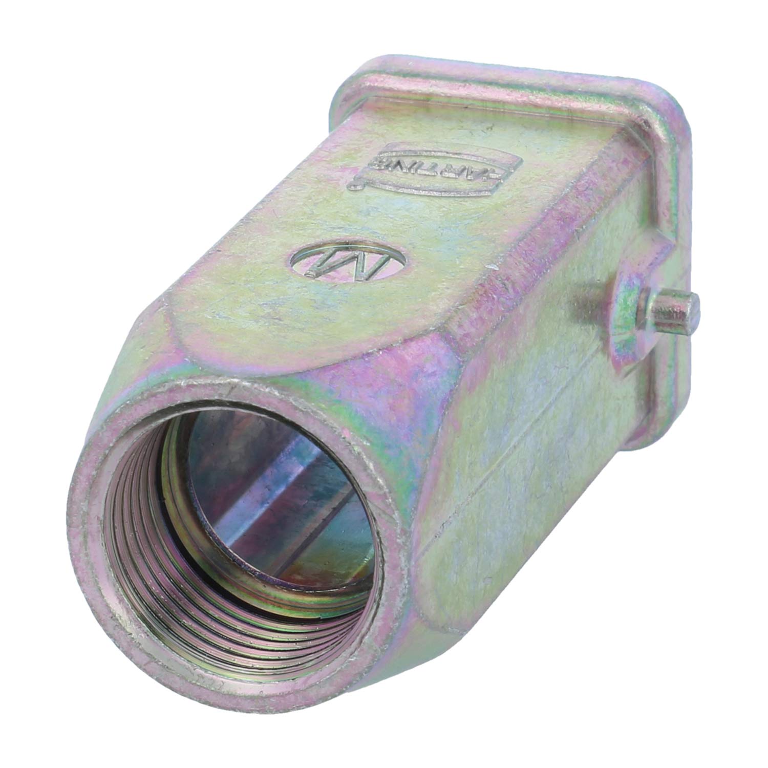 19620031443 Harting Han 3A EMV Capot avec joint d’étanchéité collé, 1xM20 sortie de câble droite, pour 1 étrier (sur la partie inférieure) Presse-étoupe CEM M20 Plage de serrage 7,0 mm - 13,0 mm