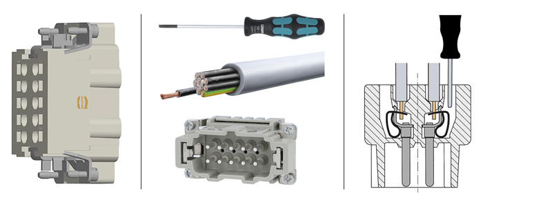 Kabel-anschliessen-Kaefig-Zugfeder-Anschluss Kabel-anschliessen-Kaefig-Zugfeder-Anschluss