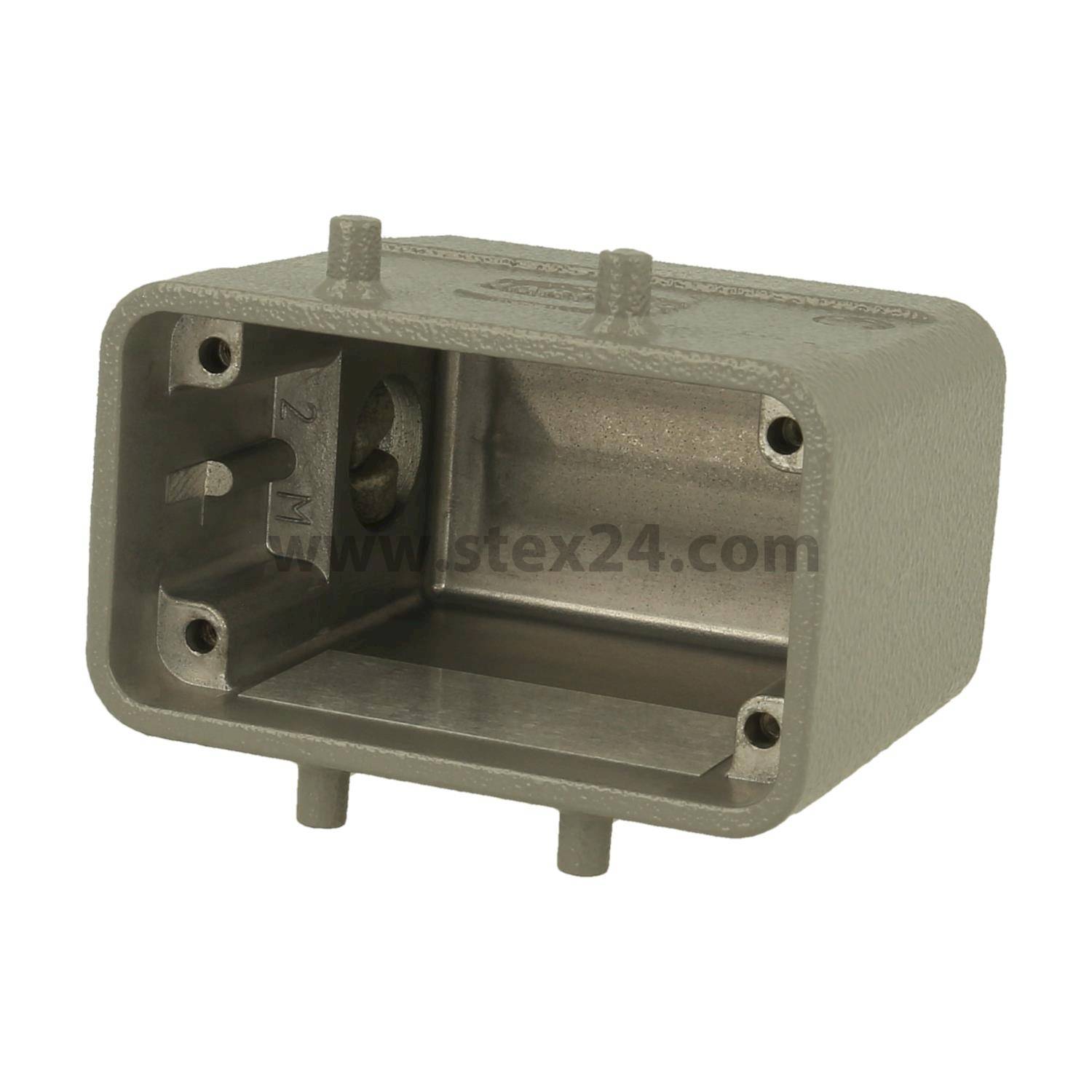 19340030520 Harting Han 10B HvE Hood low, 1xM20 lateral cable outlet, for 2 levers (on the lower part)