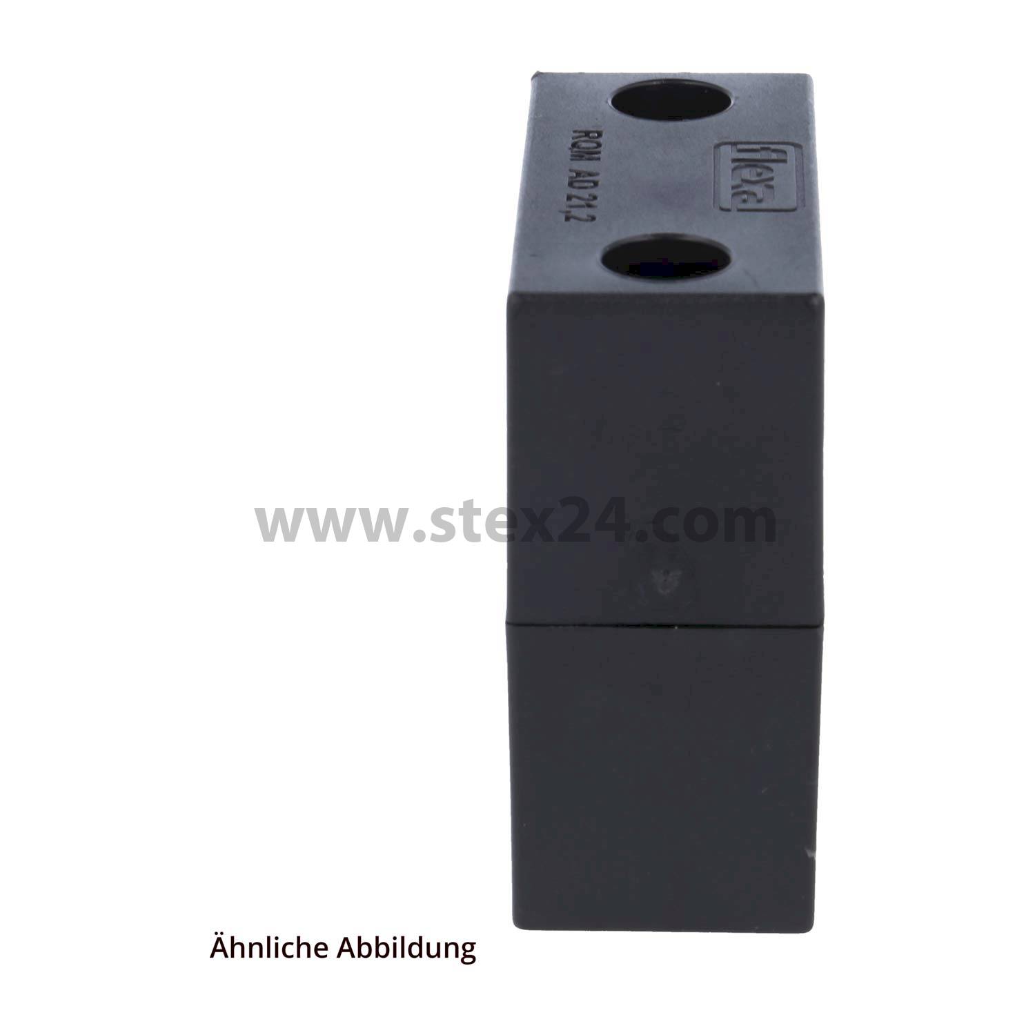 15020020216 Flexa FMSH Porte-tuyau massif pour Diamètre extérieur de tuyau 21,2 mm pour Gaine annelée diam. ext. 21,2 mm