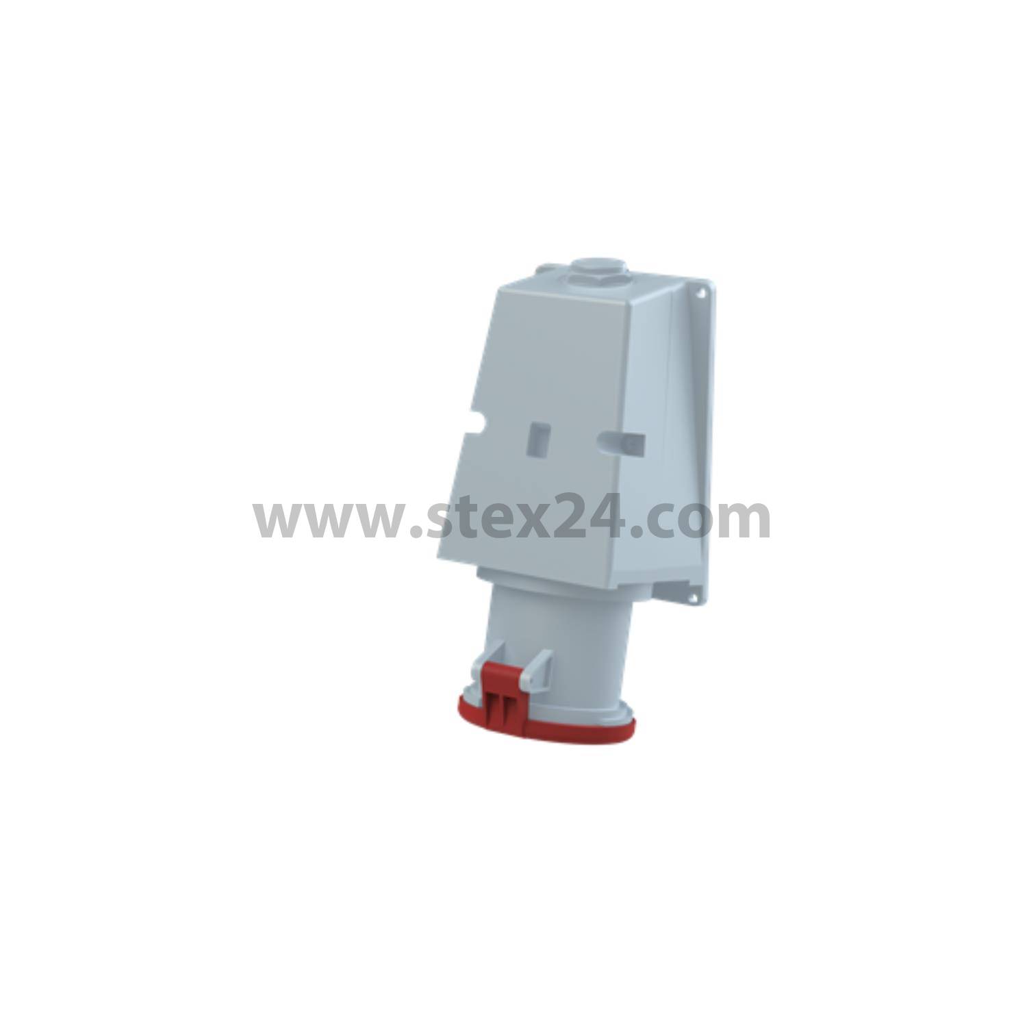 2CMA167484R1000 Amphenol 63 ampères Prise murale CEE 5 pôles (3P+N+PE) Femelle, Codage 6h rouge 200/346 V jusqu’à 240/415 V Fréquence 50 et 60 Hz