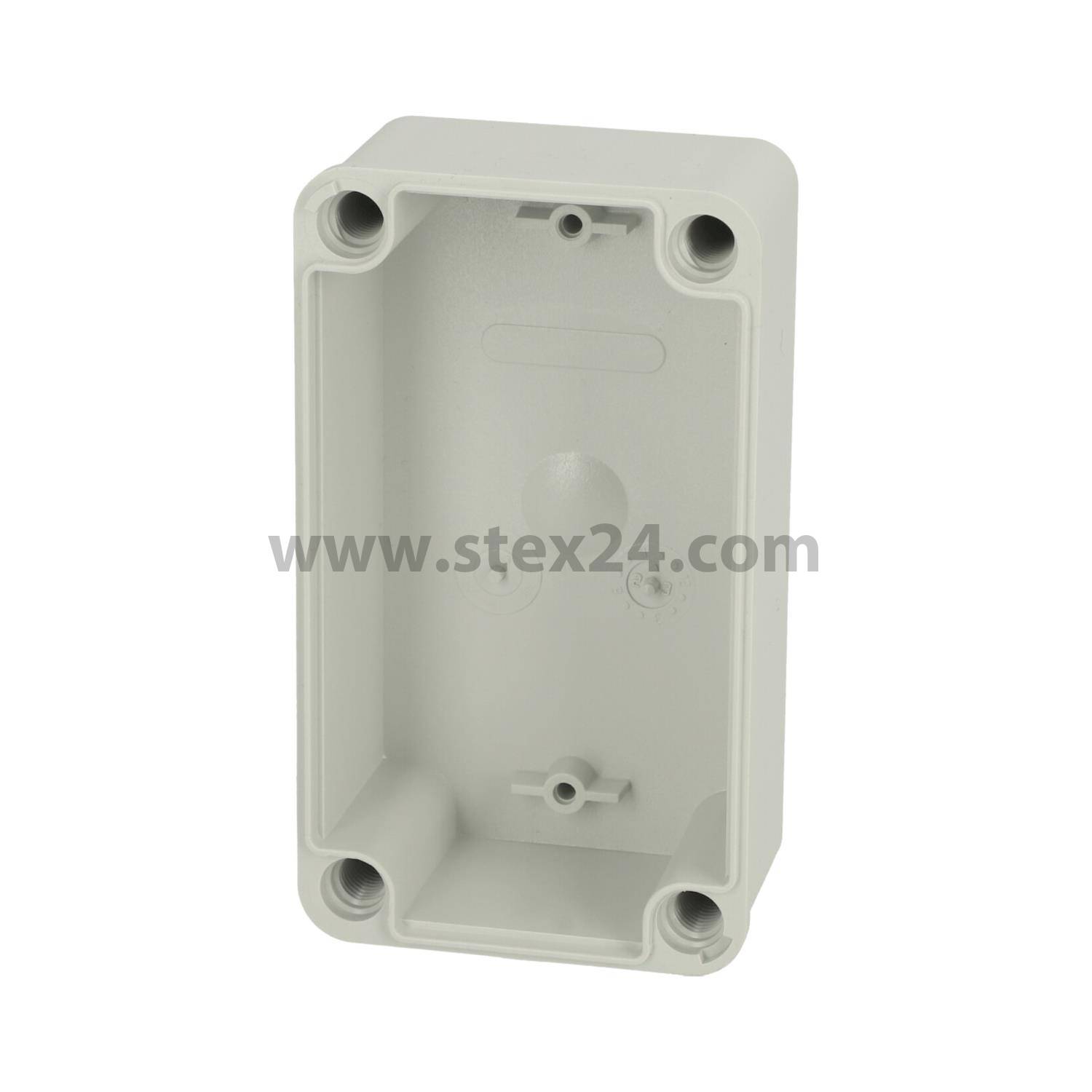 FIBOX Housing without cover, Series: PICCOLO without metric embossing, Material Housing Polycarbonate (PC) Dimensions L/W/H 140.0 mmx80.0 mmx45.0 mm