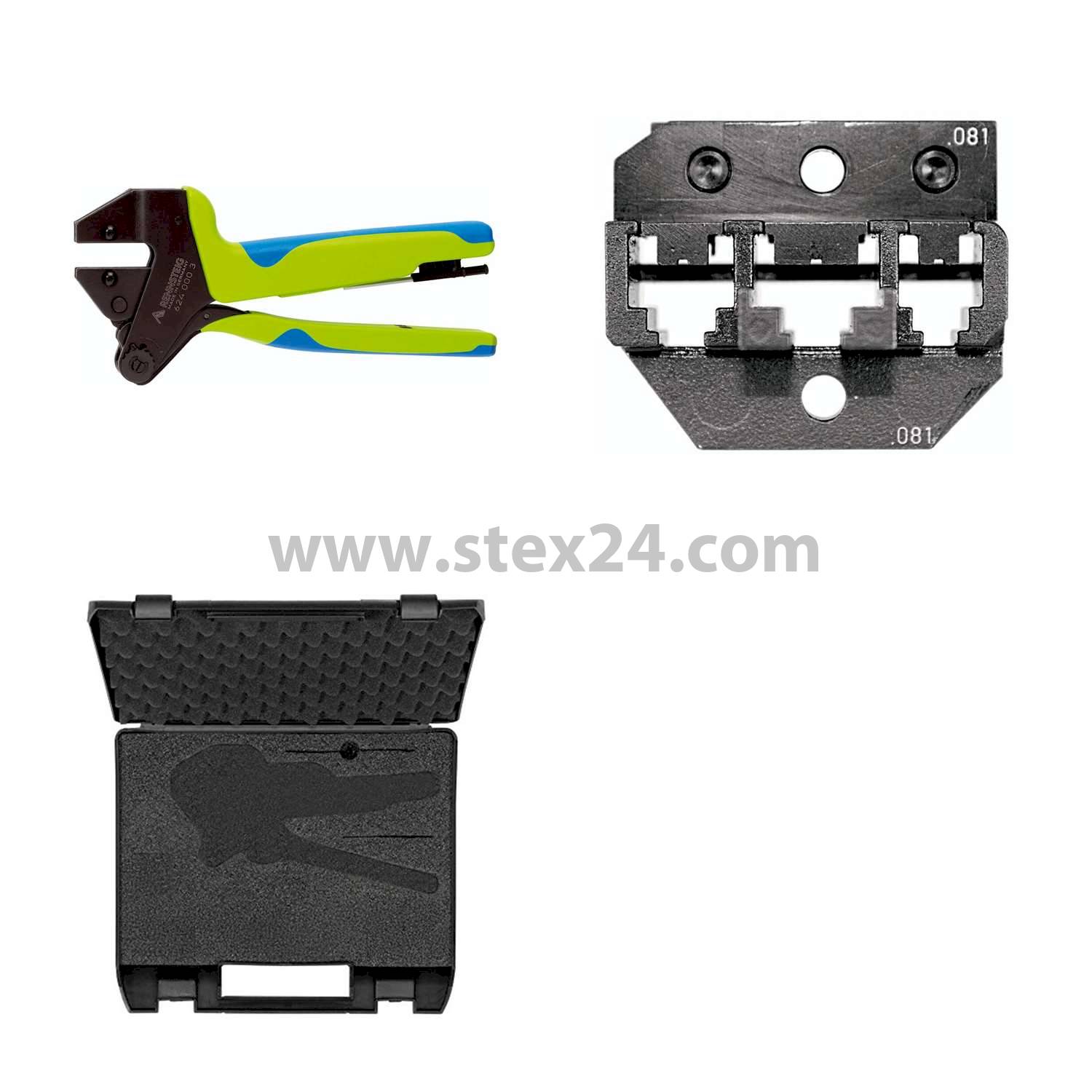 Rennsteig Werkzeuge GmbH Crimping pliers PEW12 in plastic case for Molex connector (short design), unshielded incl. crimp insert data connectors