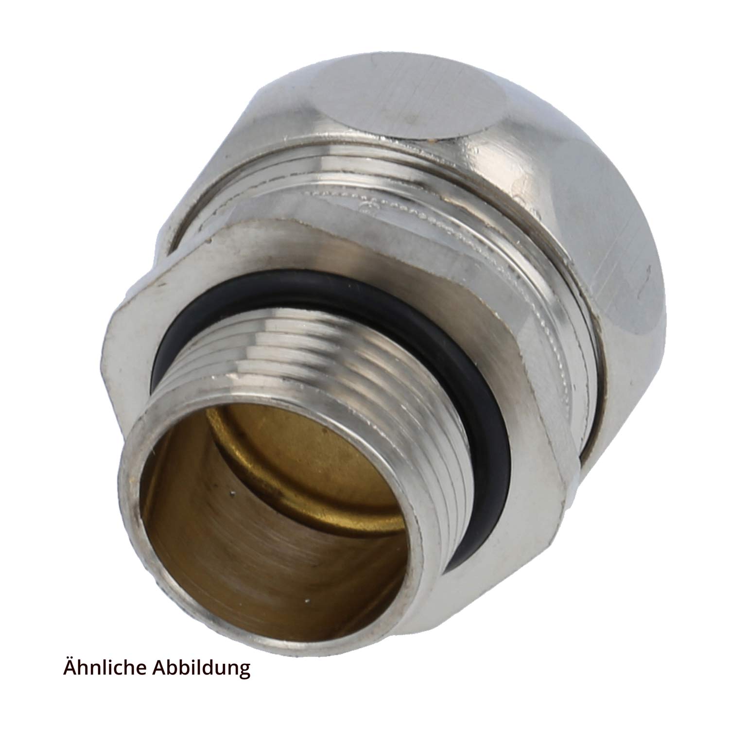 15010127016 Flexa FWD 21-BL Metal fitting straight Thread PG16x1.41 for Tube outer diameter 21.0 mm for Tube inner diameter 18.0 mm