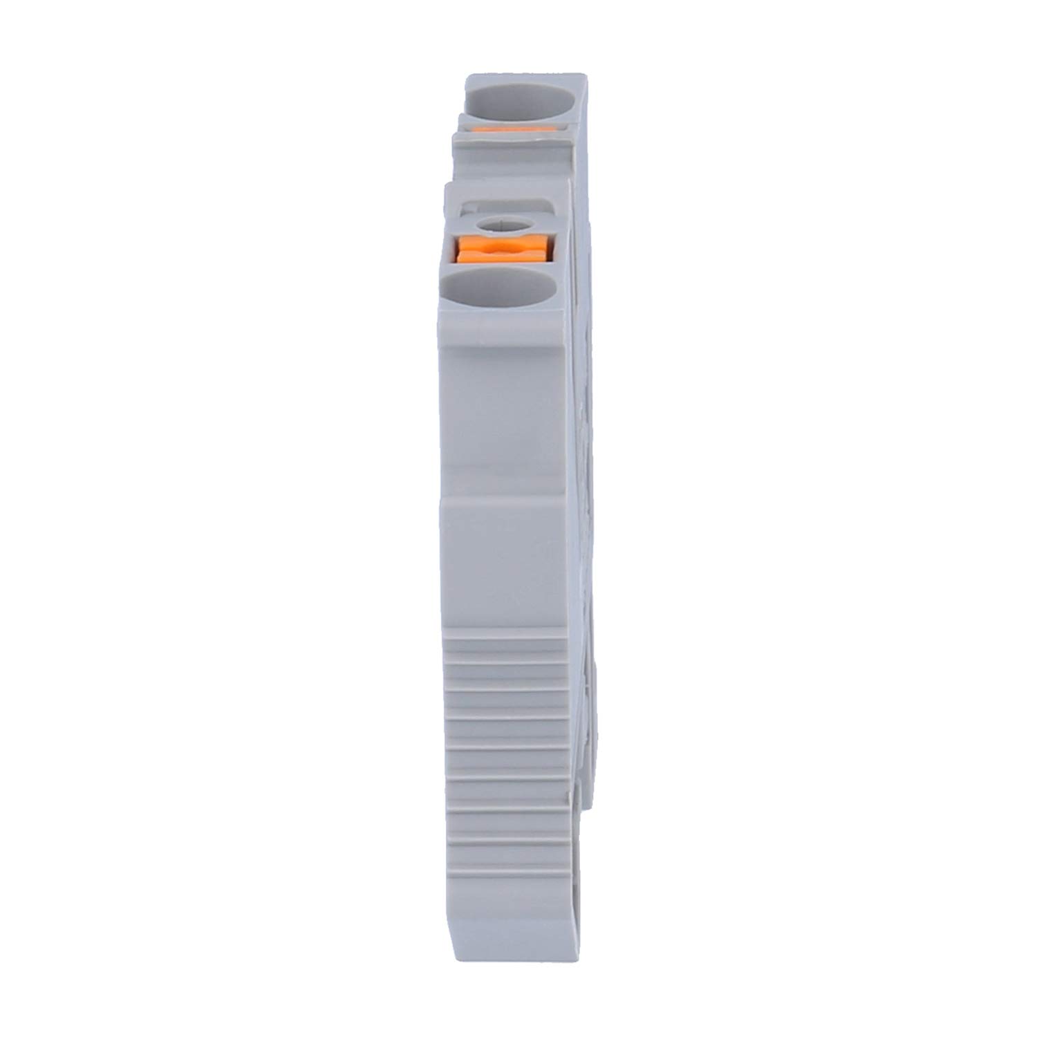 Mini feed-through terminal, connection type: push-in connection, cross-section: 0.14 - 4 mm, AWG: 26 - 12, width: 5.2 mm, height: 32.1 mm, colour: grey, mounting type: NS 15