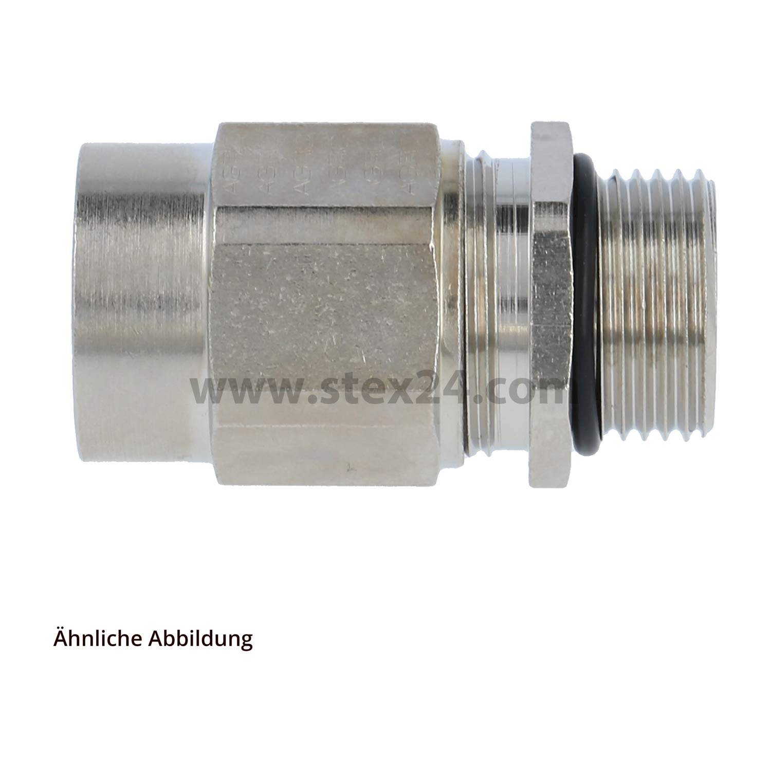 10535300040 Flexa Z-M Adapter straight M40x1.5 with internal and external thread with strain relief Clamping range 24.0 mm - 33.0 mm
