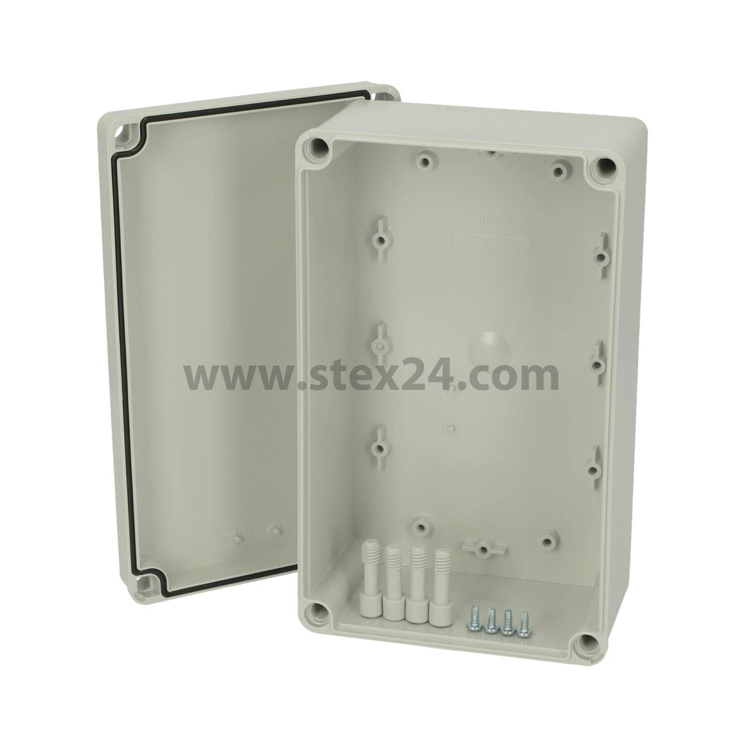 FIBOX Housing with cover and cover seal, Series: PICCOLO without metric embossing, Material Housing Polycarbonate (PC) Dimensions L/W/H 230.0 mmx140.0 mmx95.0 mm