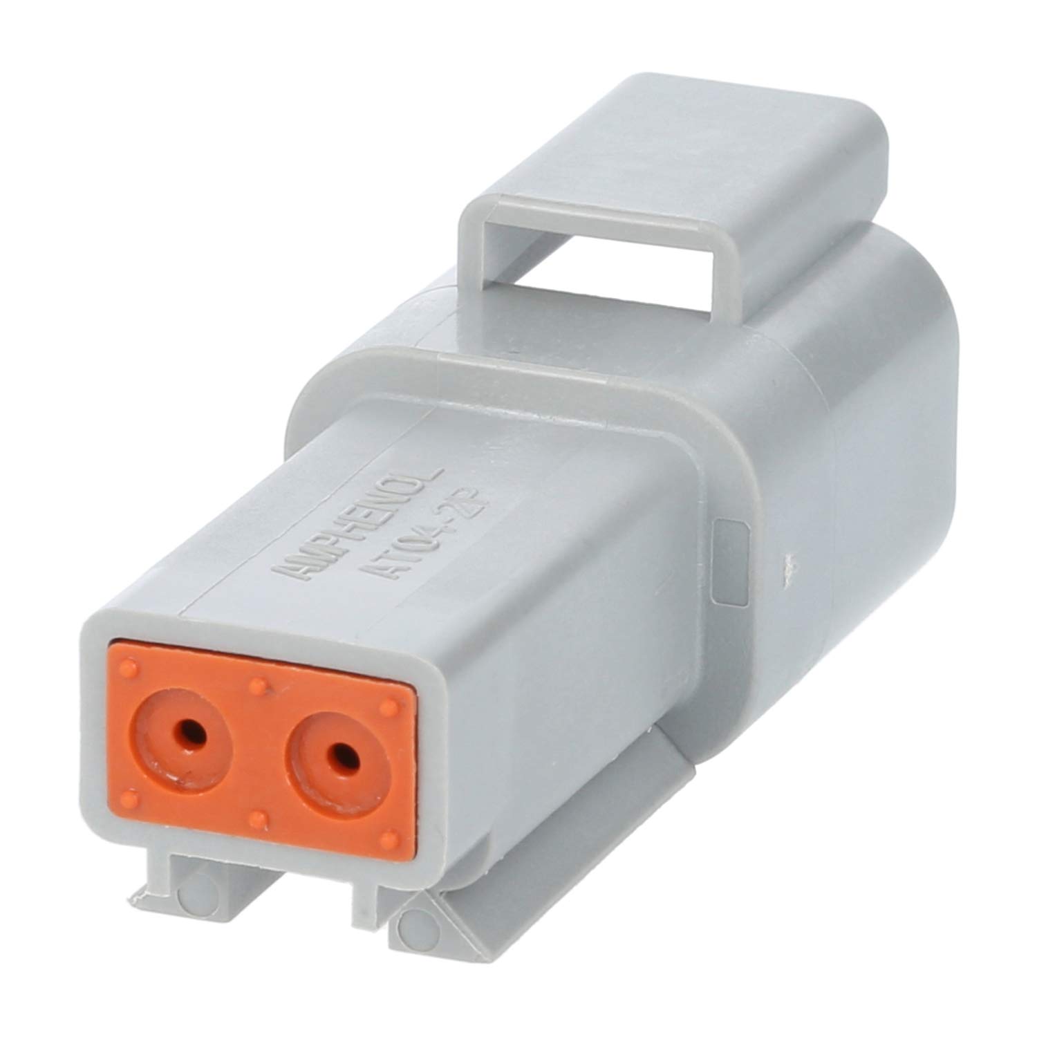 AT04-2P Amphenol AS-2SM 105 Connecteur pour câbles série AT Mâle, 2-à pôles, Raccord à sertir Diamètre d’isolation 2,24 mm - 3,68 mm, Taille de contact size 16