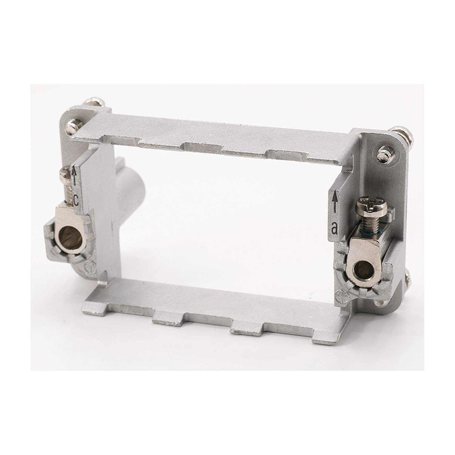 09140100311 Harting Han fixed frame (F), Size 10B Socket, for 3 modules Cross-section PE 1 mm² - 2.5 mm² / 4 mm² - 10 mm² Temperature range -40°C to 125°C