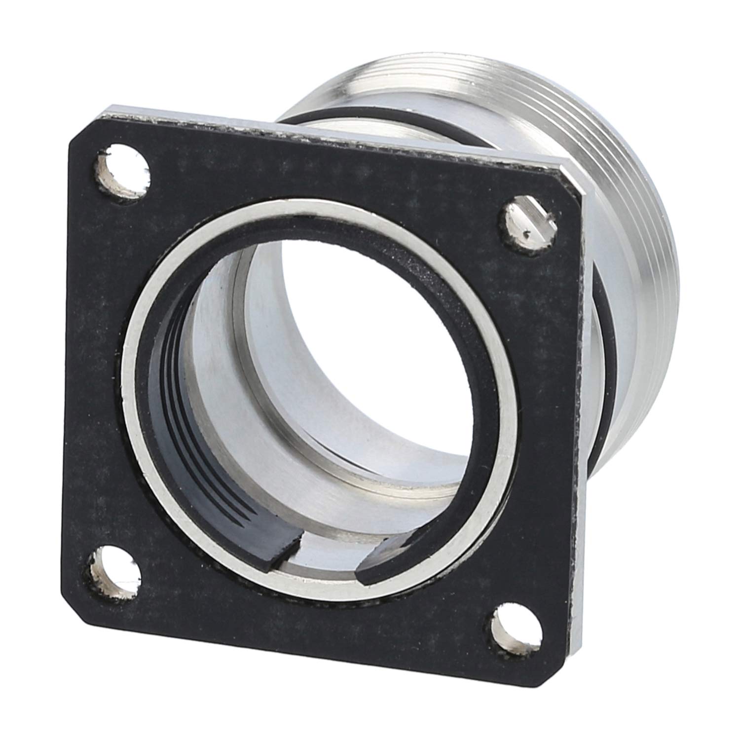 M23 RC Device connector straight Pin / Socket Front wall Colour silver
