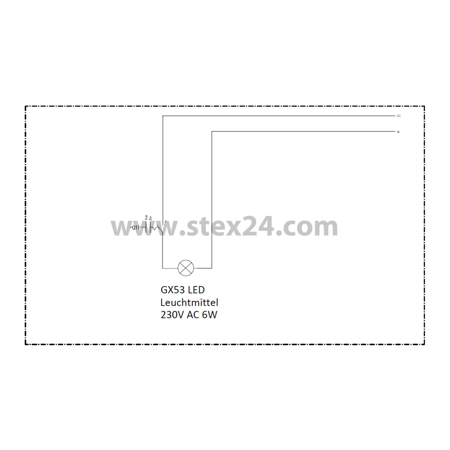 LED Kompaktleuchte mit Anschlusskabel, Serie LS07-Serie Energieeffizienzklasse F, 6W, 560 lm, 6000 K, CRI: 81 Spannung 220V - 240V, mit Ein-/Ausschalter
