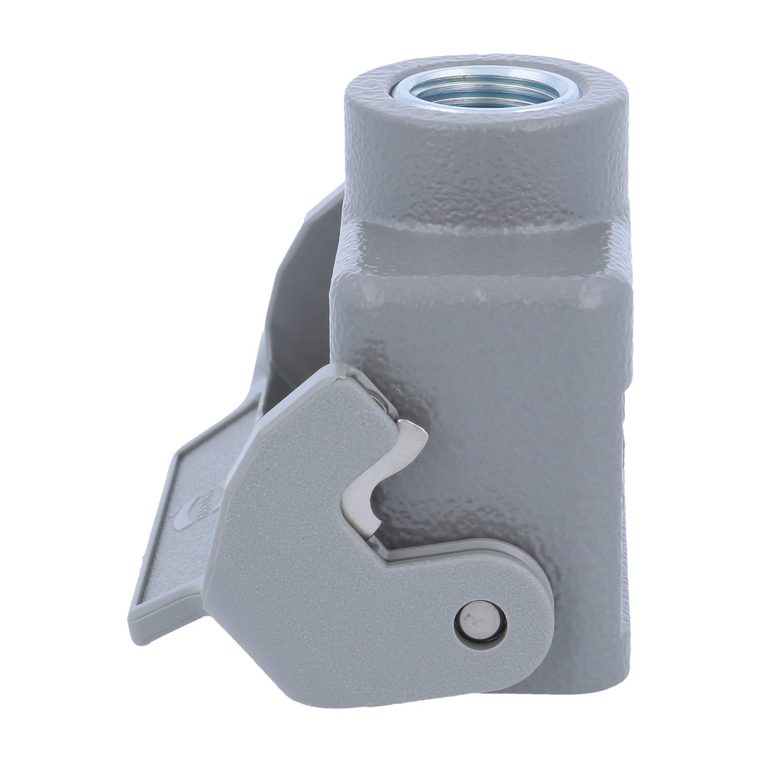 05200101760 Harting Han 10A Cable to cable housing low, 1xM16 straight cable outlet, with 1 single locking lever Screw connection M16 Clamping range 4.5 mm - 10.0 mm