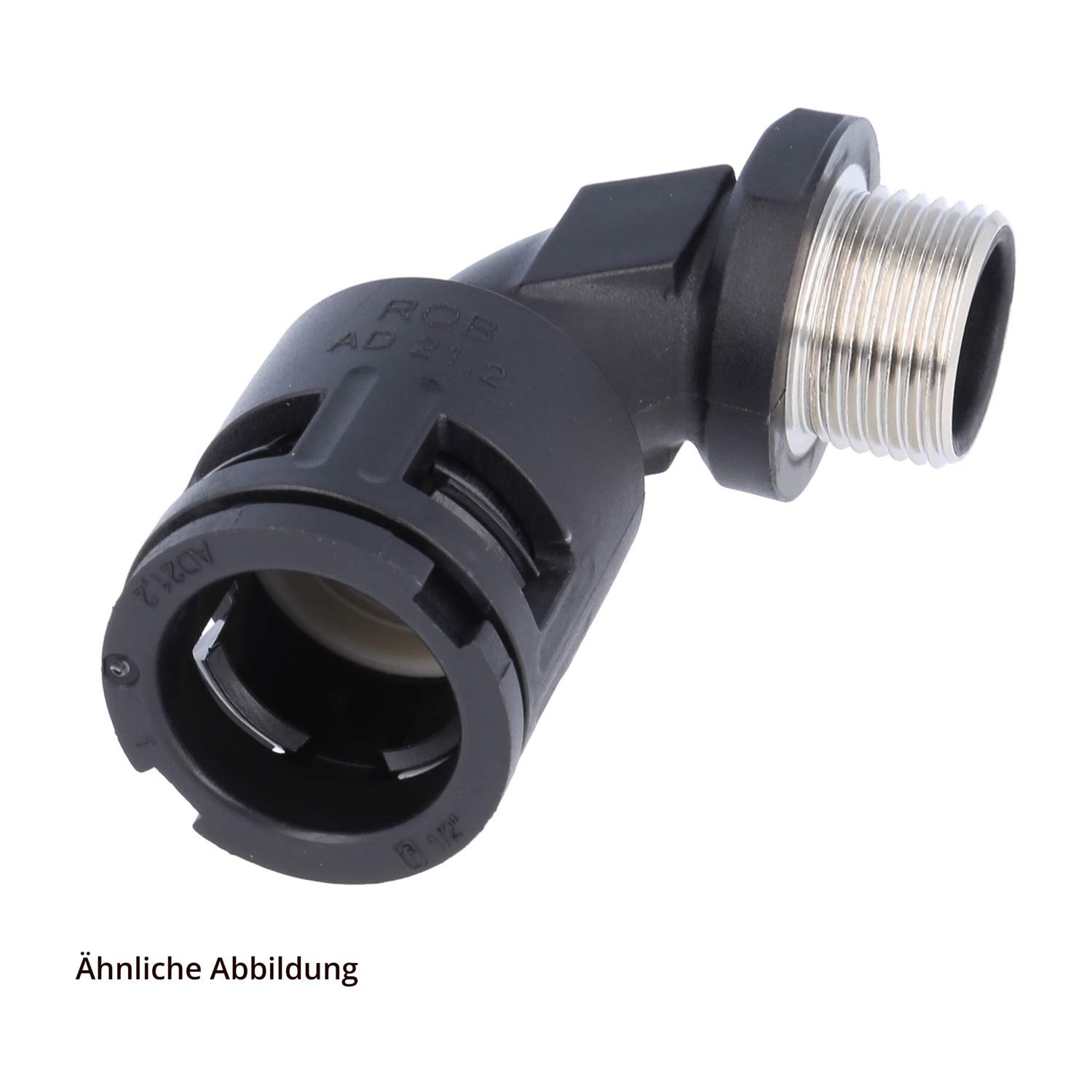 15020088236 FLEXA RQBK90-P Quick release fitting 90 degree bend Thread PG36x1588 for Tube outer diameter 42.5 mm high density with brass male thread
