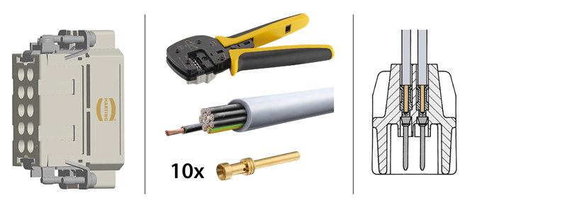 Kabel-anschliessen-Crimpanschluss Kabel-anschliessen-Crimpanschluss