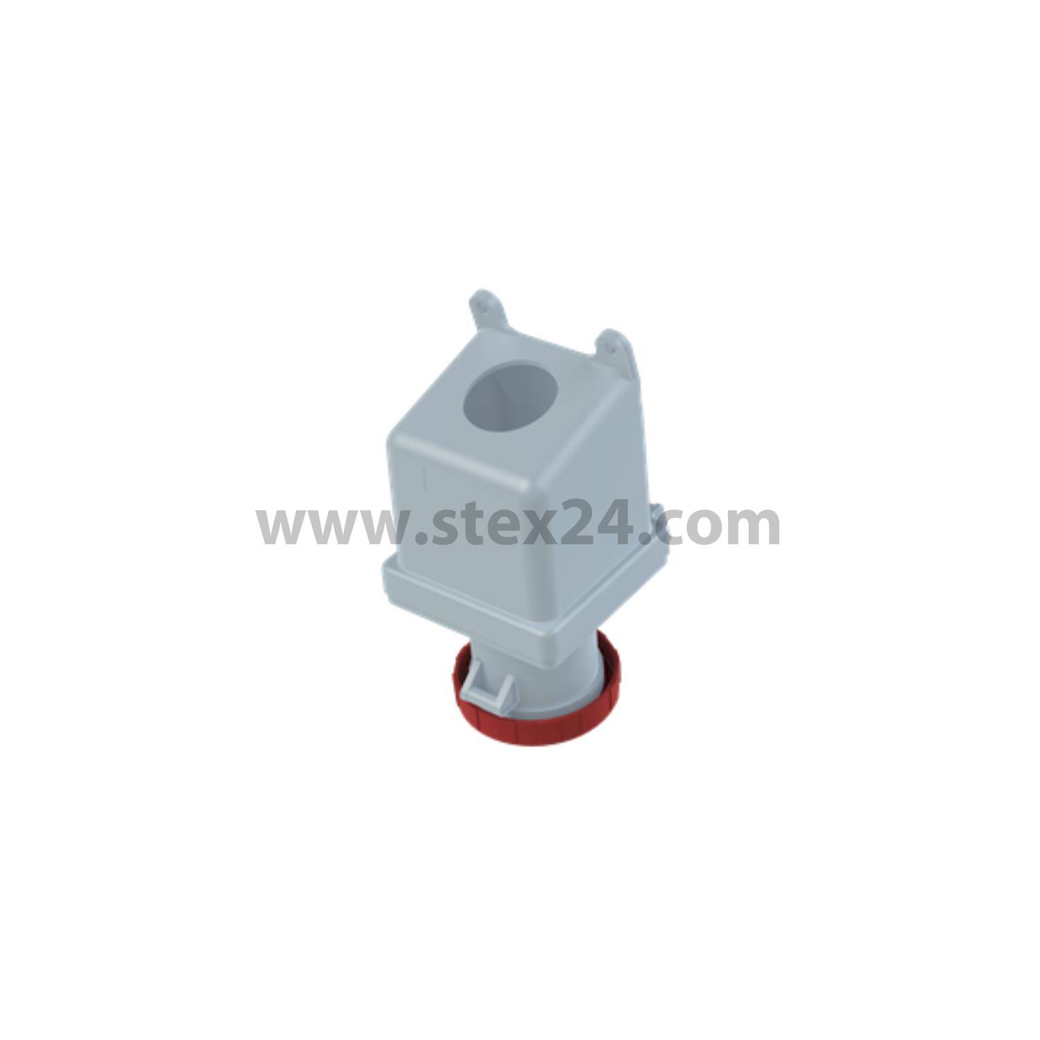 2CMA167264R1000 Amphenol 125 ampere CEE wall socket 5-pole (3P+N+PE) Socket, Coding 6h red 200/346V to 240/415V Frequency 50 and 60Hz