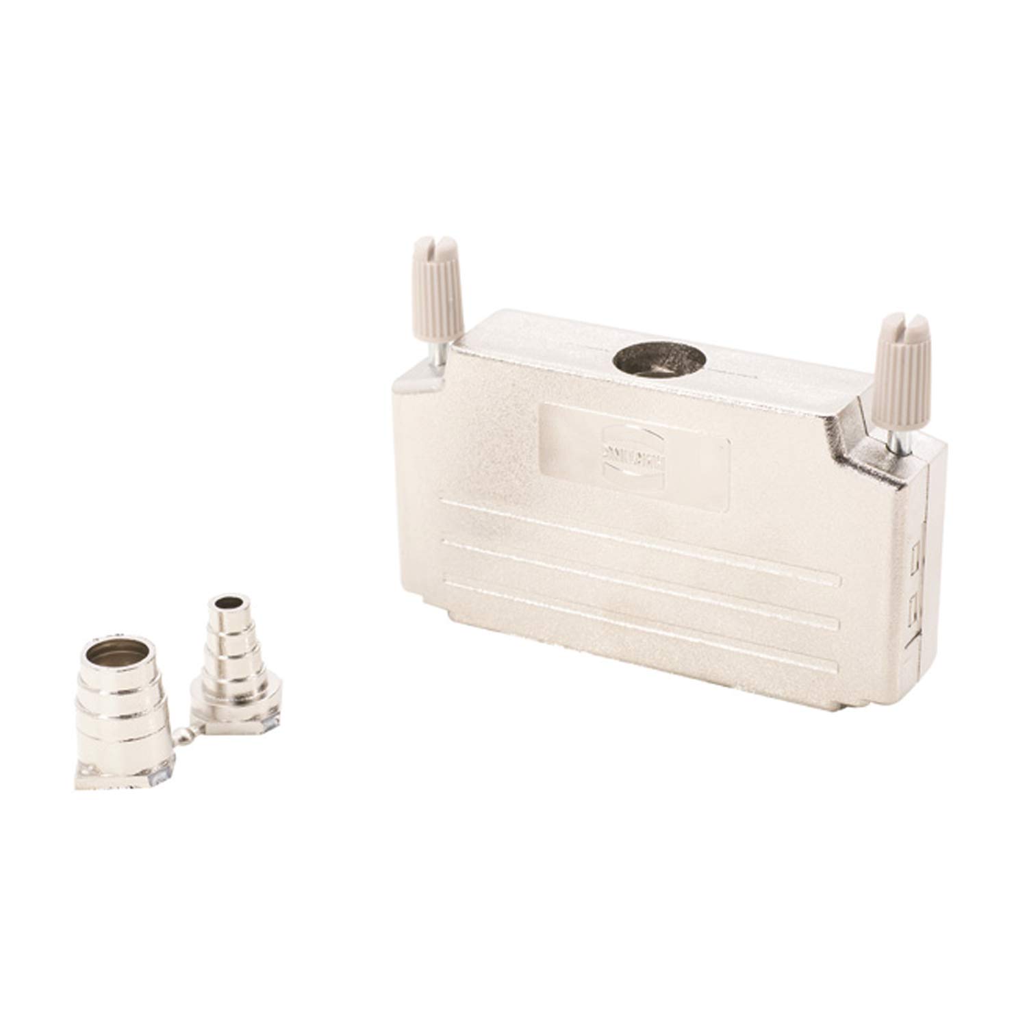 09670370425 Harting D-Sub Metallised plastic housing suitable for D-Sub insert 37-pin straight, Clamping range 3.3 mm - 11.5 mm