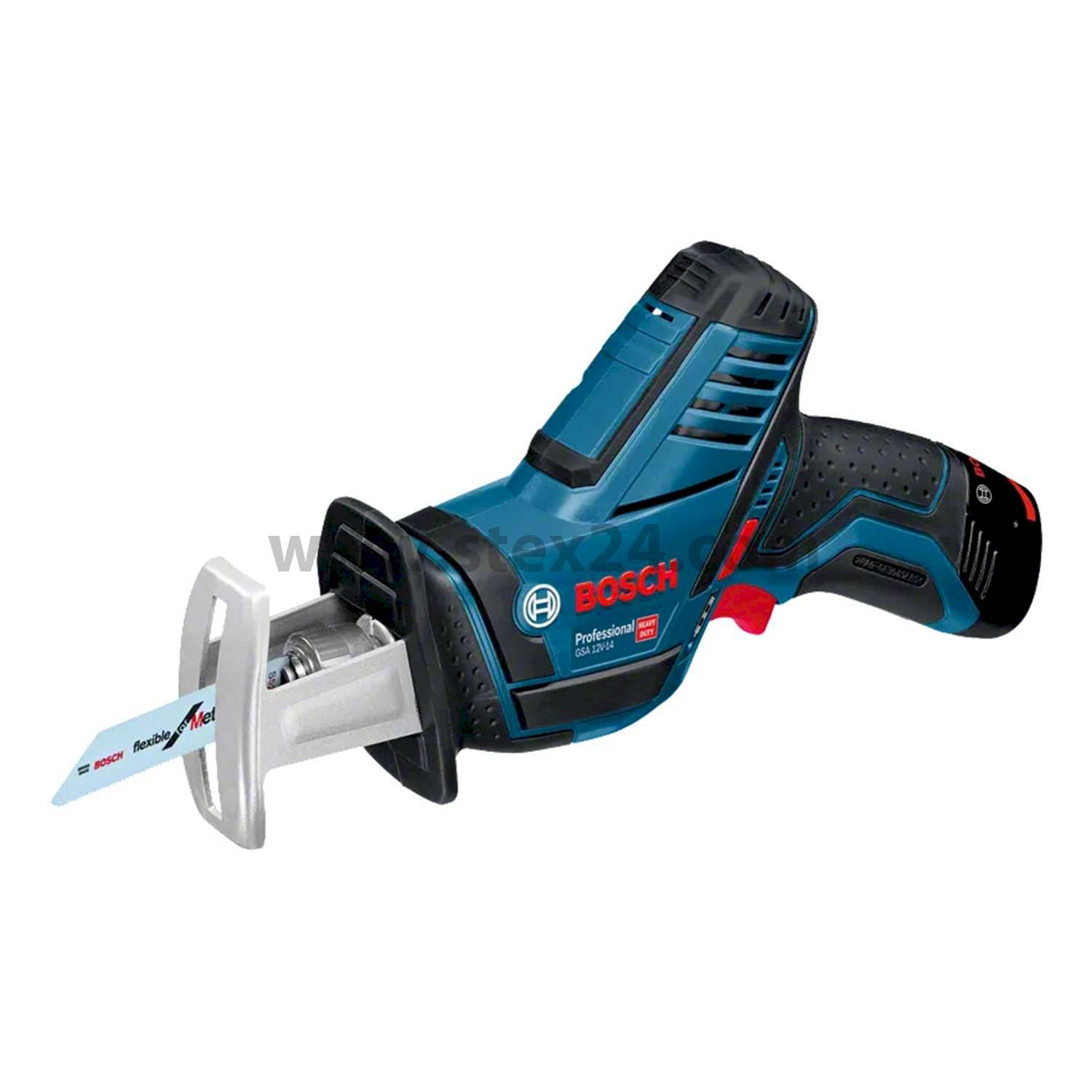 BOSCH Bosch battery reciprocating saw, GSA 12V-14 Stroke height 14.5 mm incl. without battery Battery voltage 12V Storage method System case