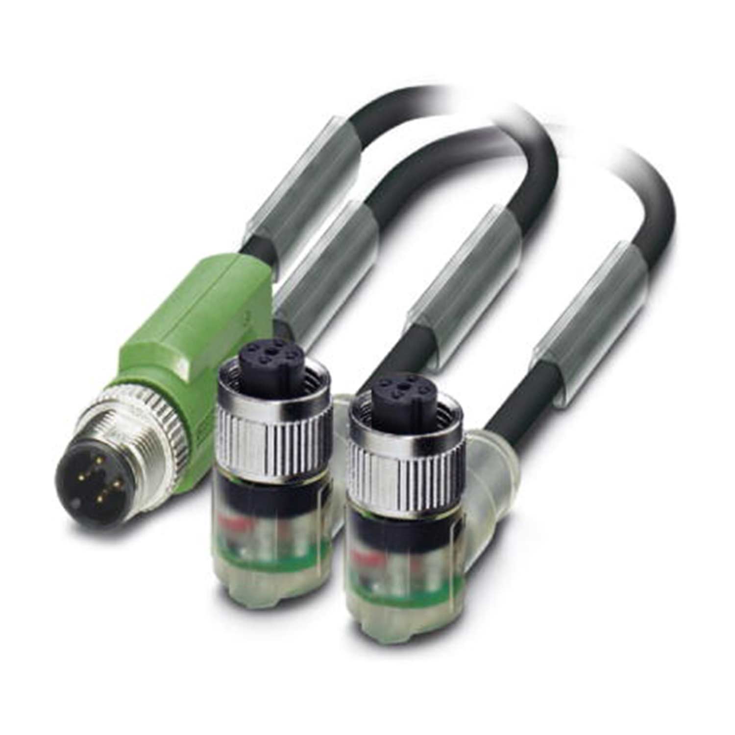 1669068 PHOENIX CONTACT M12/M12/M12 Verteilerkabel mit LED 1xStift 