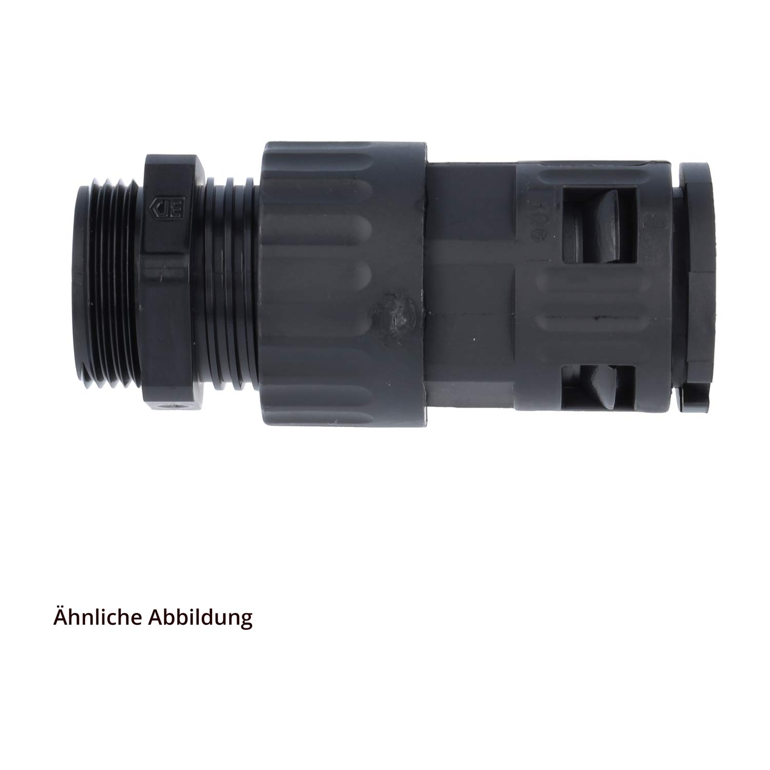 15020060215 Flexa FVGZ Raccord rapide droit Filetage PG13,5x1.41 pour Diamètre extérieur de tuyau 21,2 mm à étanchéité conique avec filetage mâle et décharge de traction