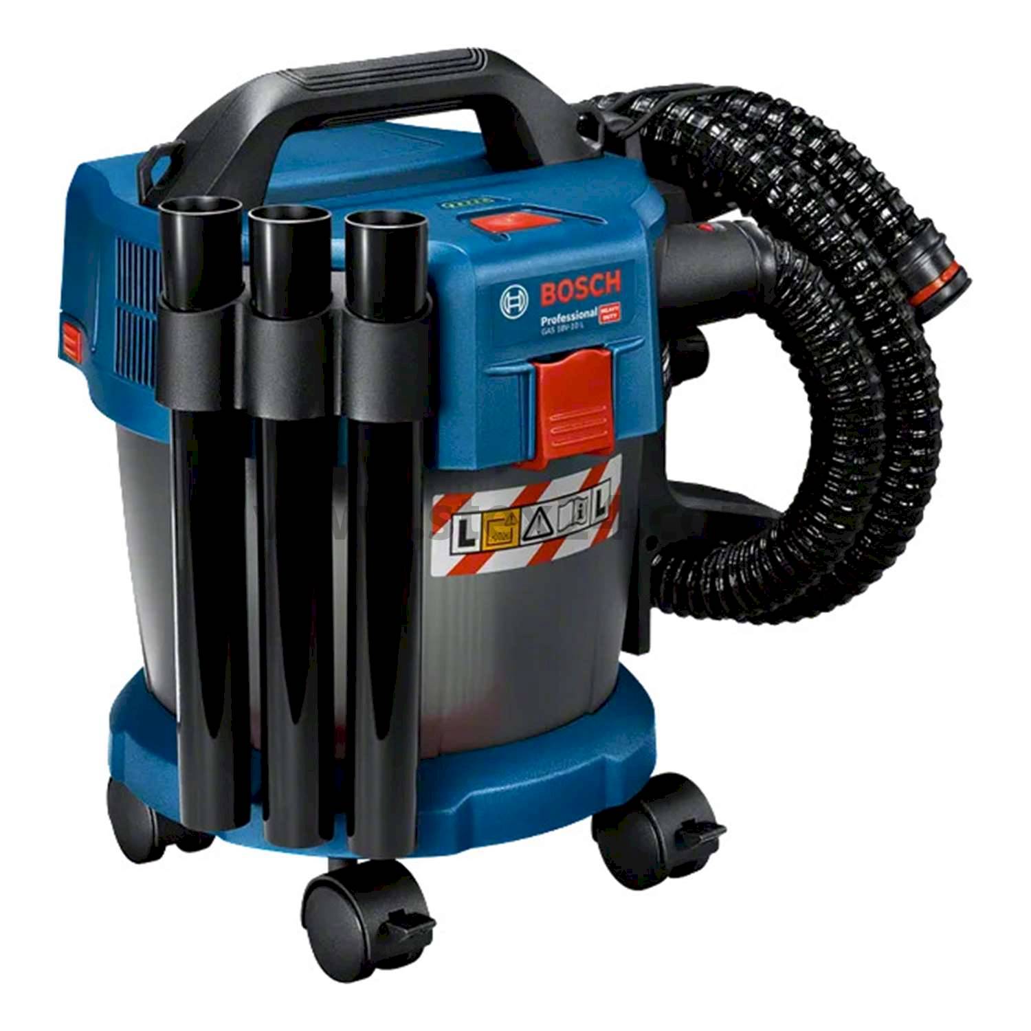 BOSCH Bosch battery wet and dry vacuum cleaner dust class L, GAS 18V-10 L Airflow 34 l/s incl. without battery Battery voltage 18V Hose length 1.6 metres