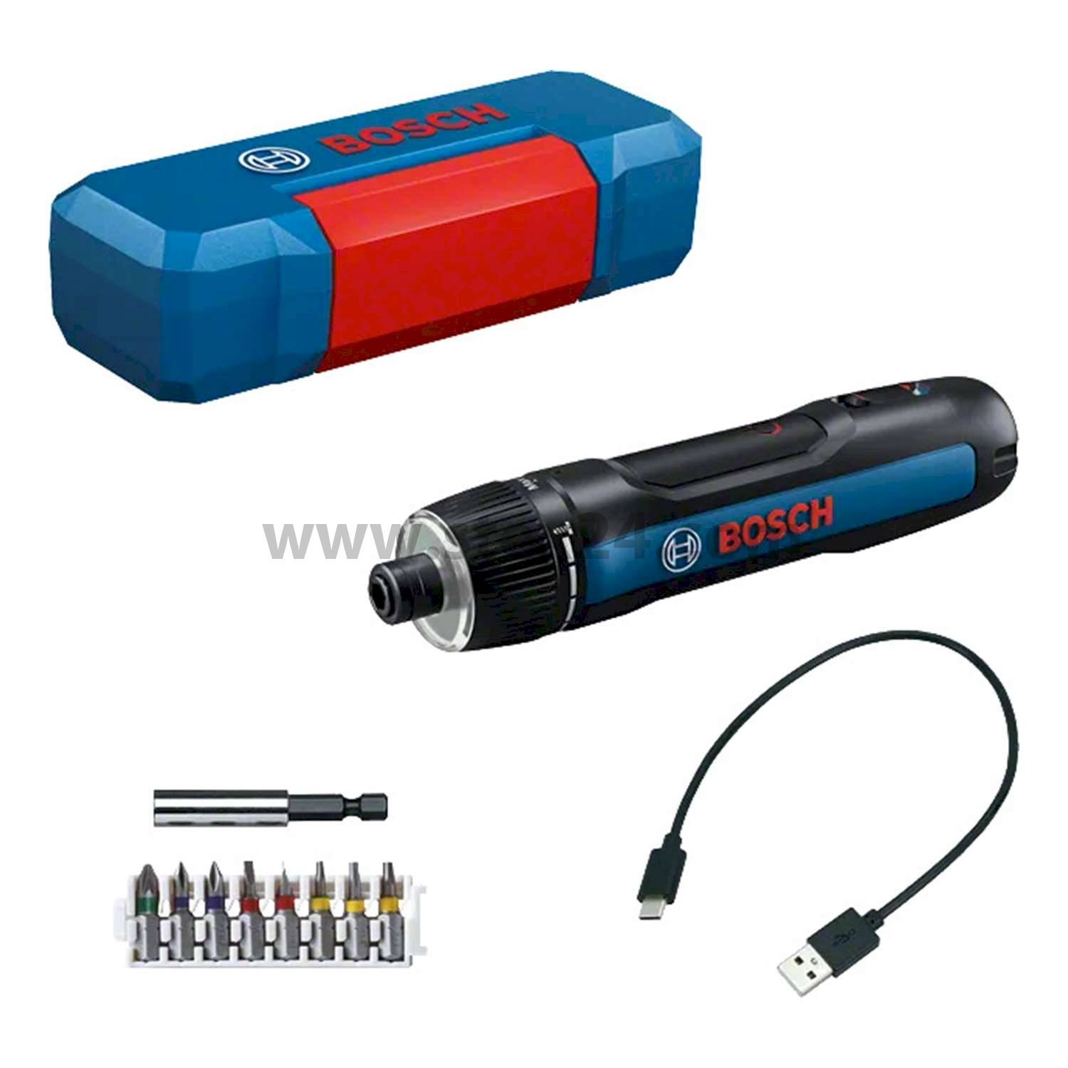 BOSCH Bosch battery screwdriver, GO Professional incl. Integrated battery Battery voltage 3.6V, 2.0 Ah No-load speed 306 to 396 rpm