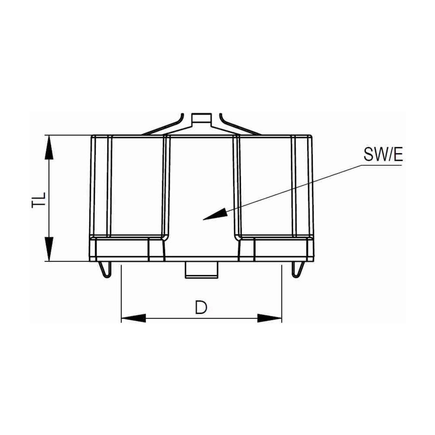 10111061 WISKA Locknut EMC plastic M20x1.5 Hexagon Polyamide (PA) Colour deep black RAL 9005