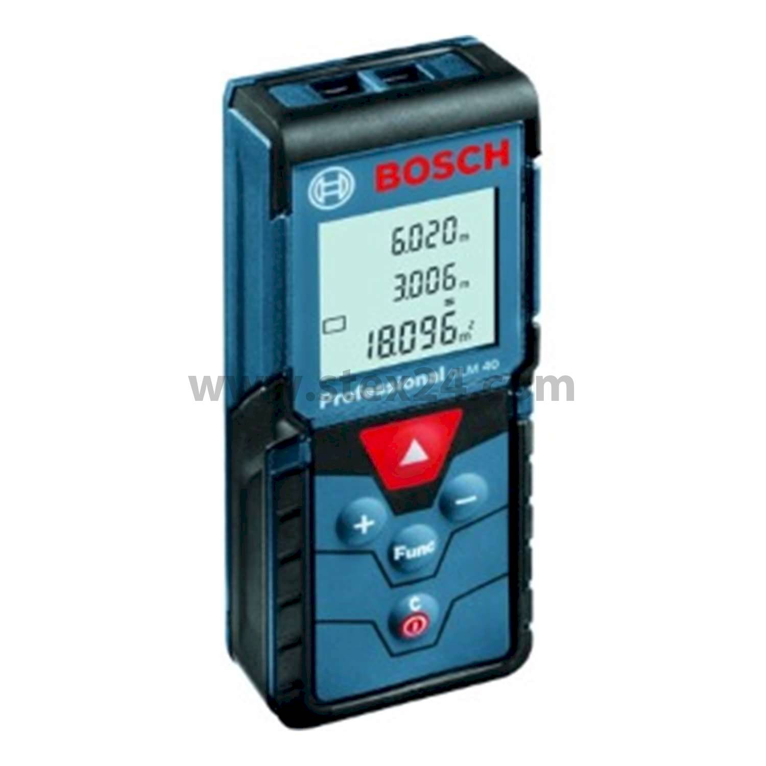 BOSCH Bosch Akku-Laser Entfernungsmesser, Serie: GLM 40 Batterie-Spannung 2 x 1,5V Messbereich 0,15 bis 40,0 Meter, Aufbewahrungsart Schutztasche